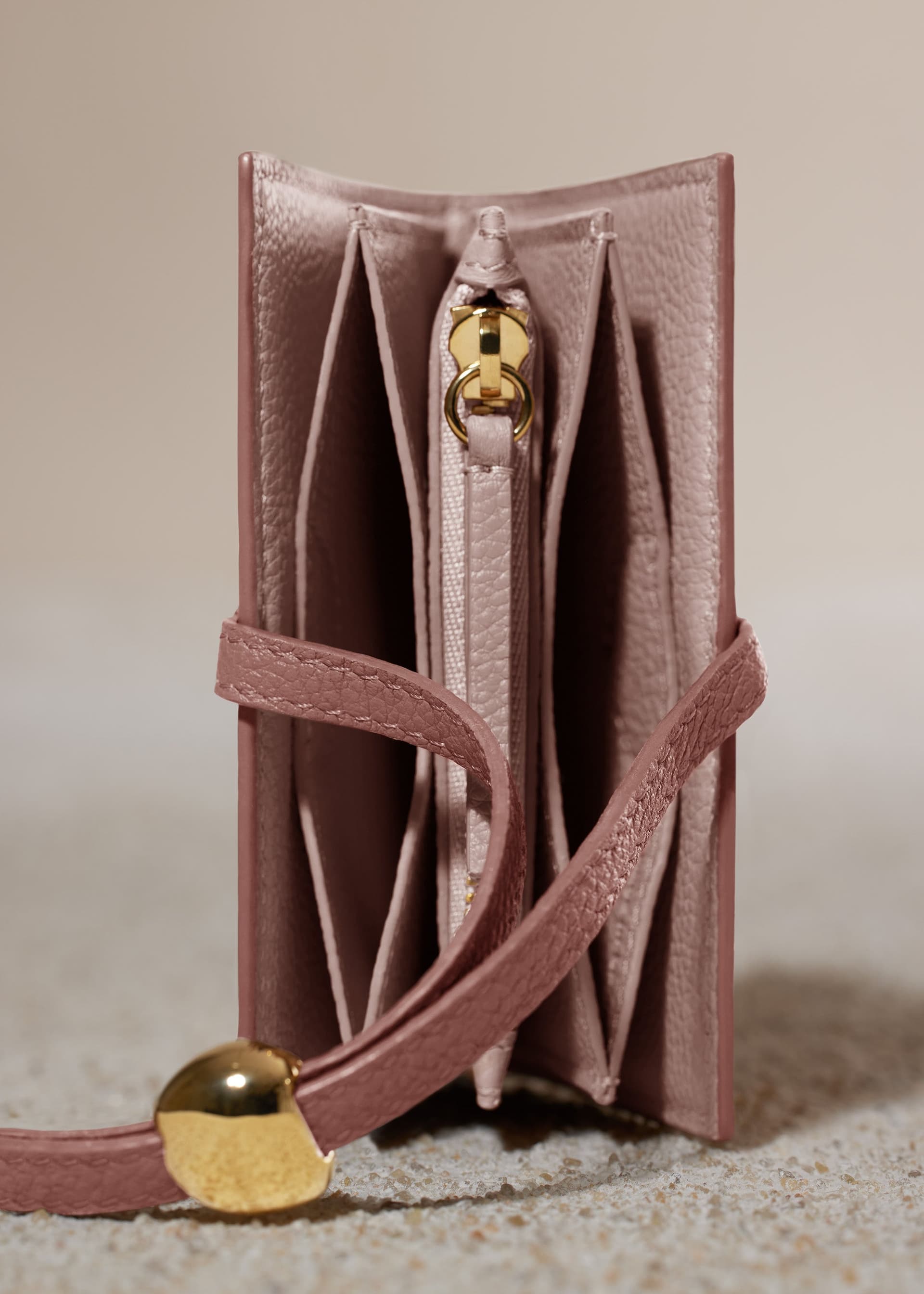 Porte cartes Kayé - Duo Blush Grainé - Photo 4