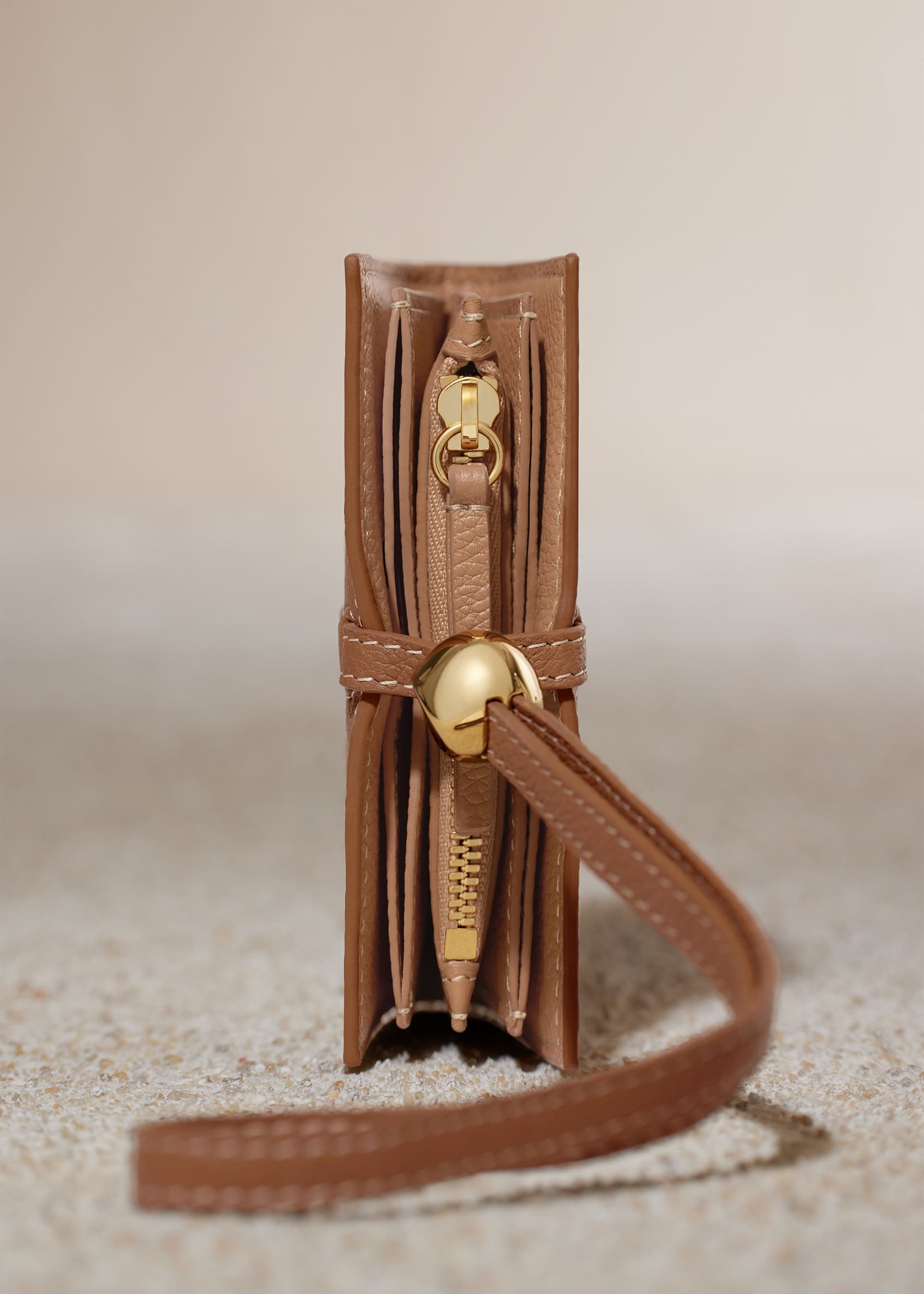 Porte cartes Kayé - Duo Camel Grainé - Photo 3