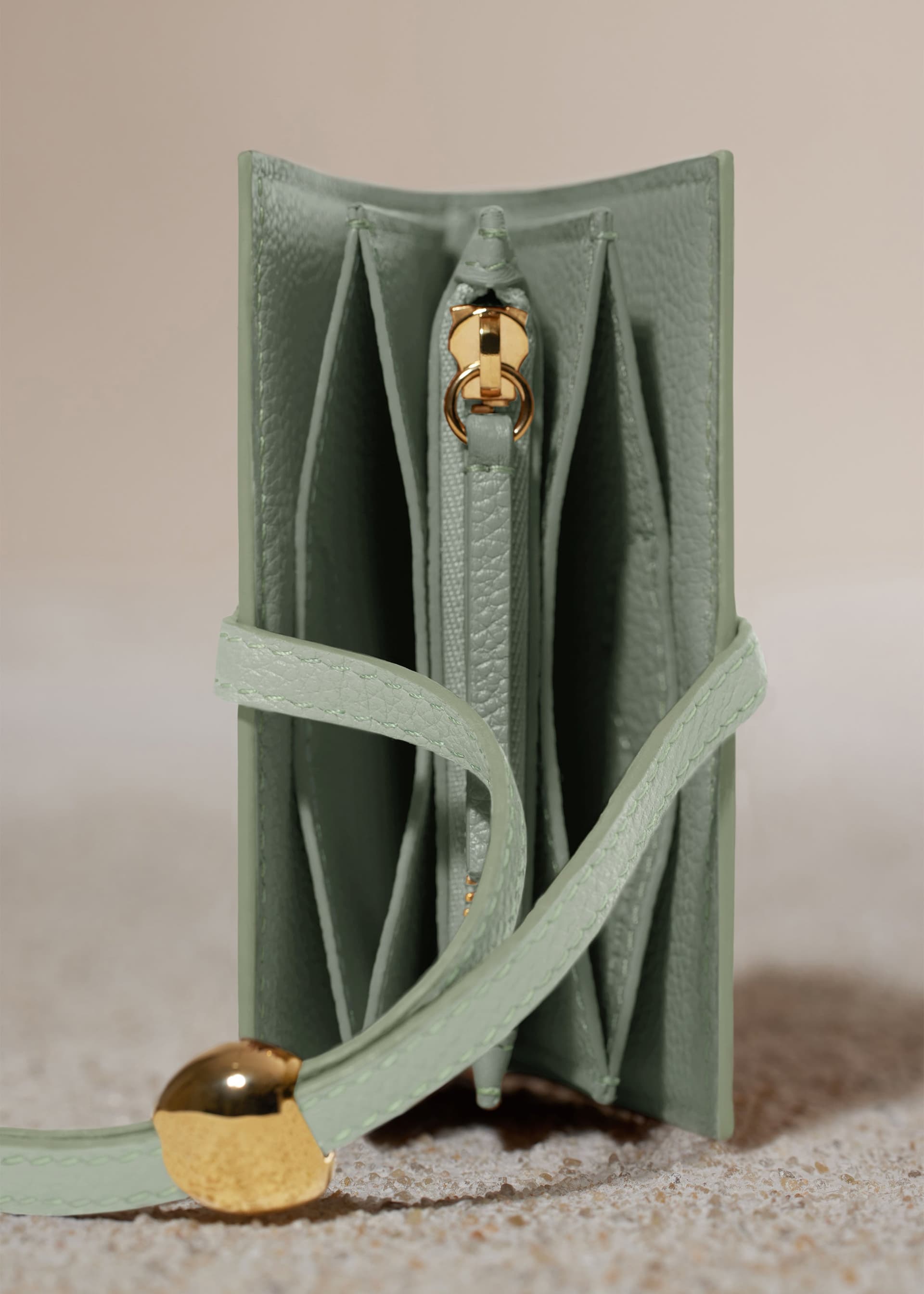 Porte cartes Kayé - Duo Amande Fraîche Grainé - Photo 4