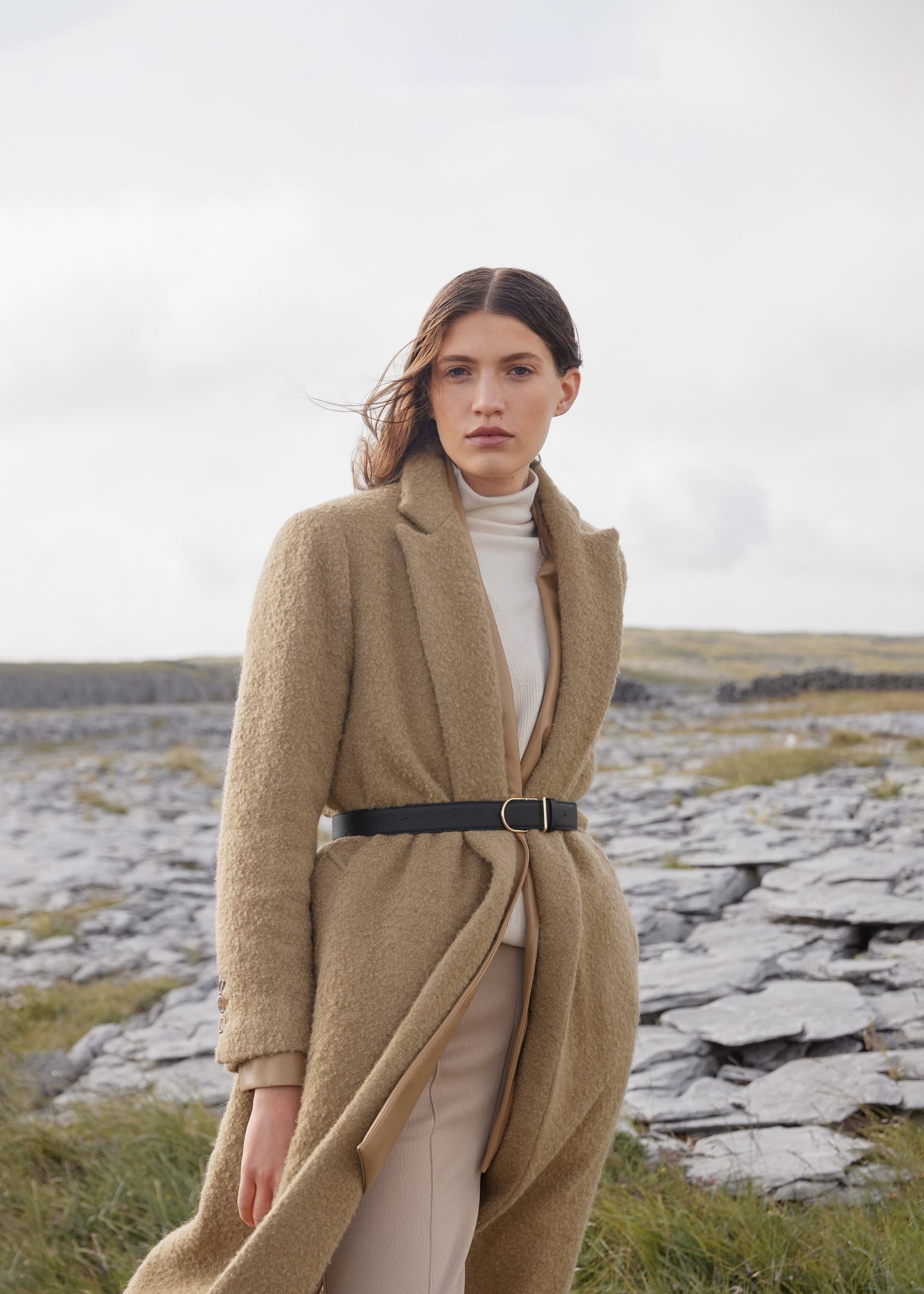 Ceinture Large Umi - Noir Grainé - Photo 1