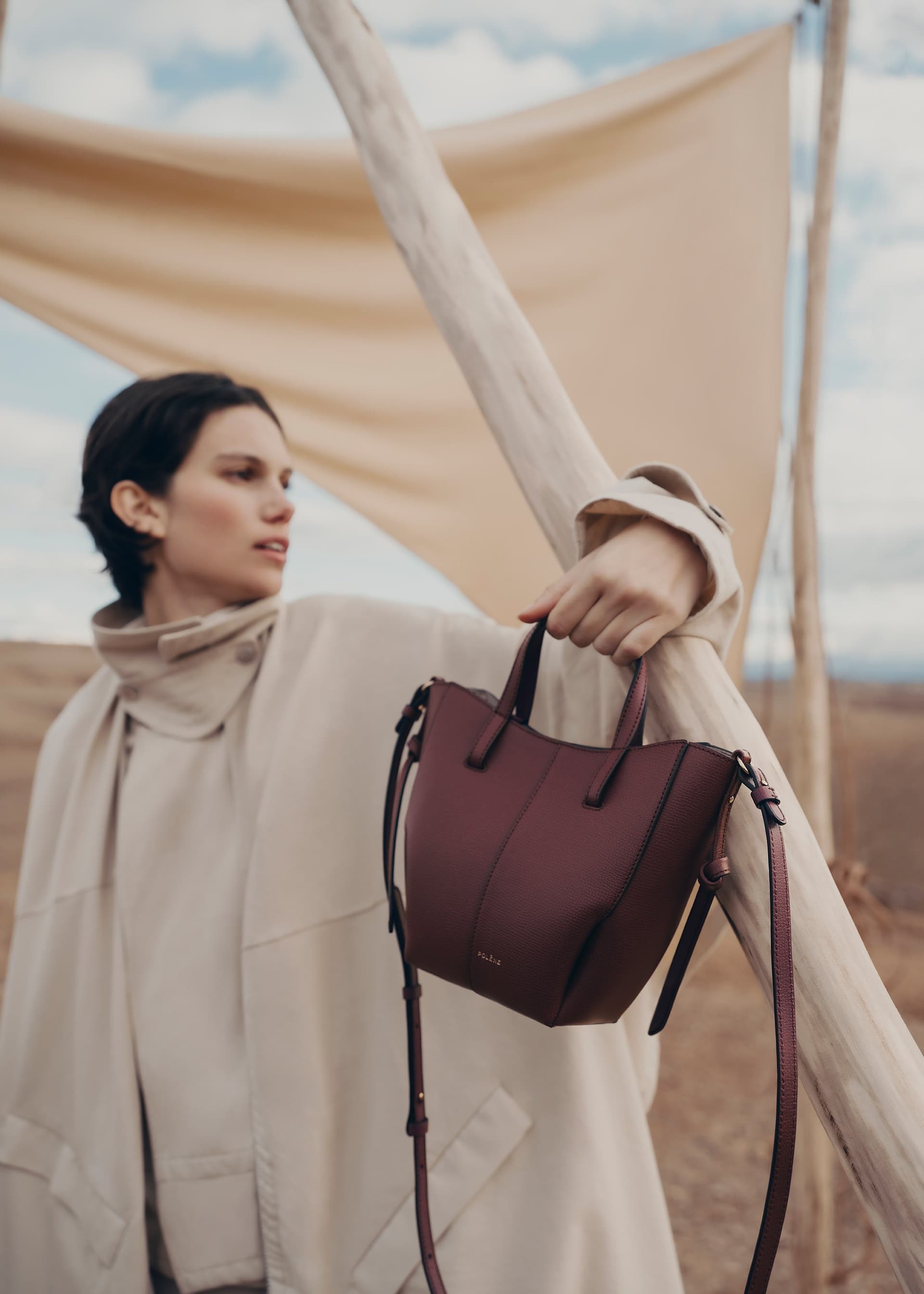 Cyme Tote Nano - Cerise Noire Grainé - Photo 3