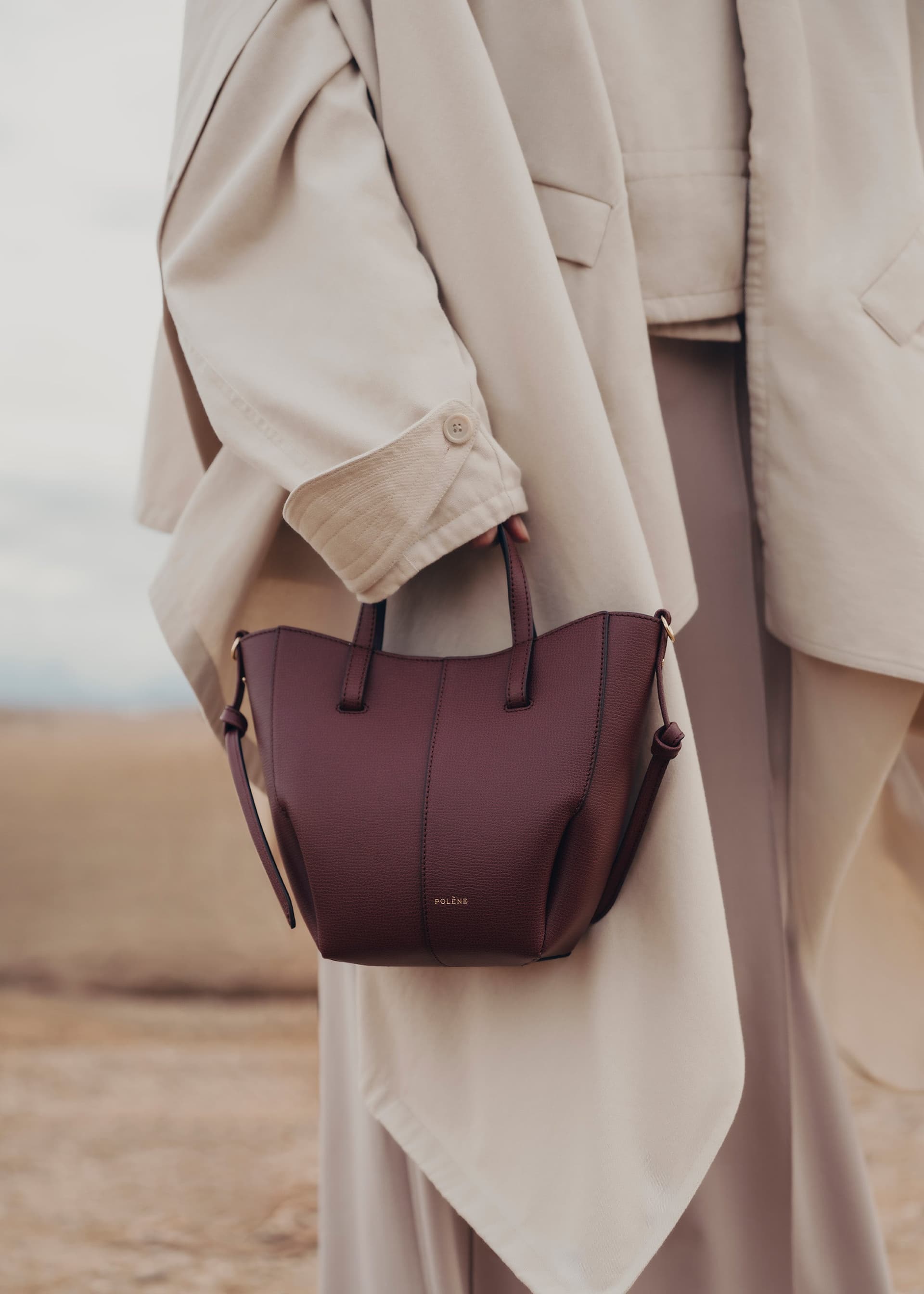 Cyme Tote Nano - Cerise Noire Grainé - Photo 4