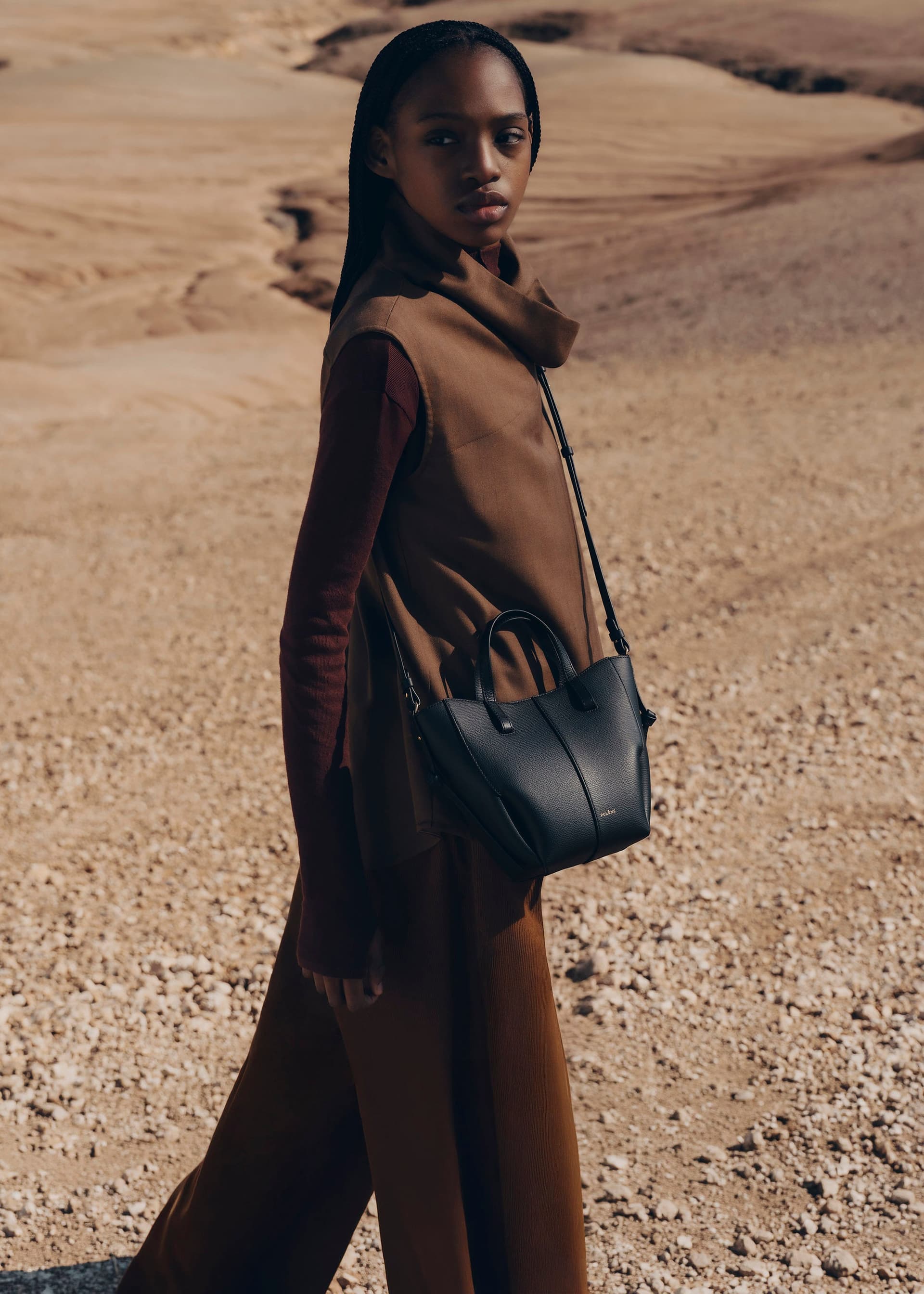 Cyme Tote Nano - Noir Grainé - Photo 1