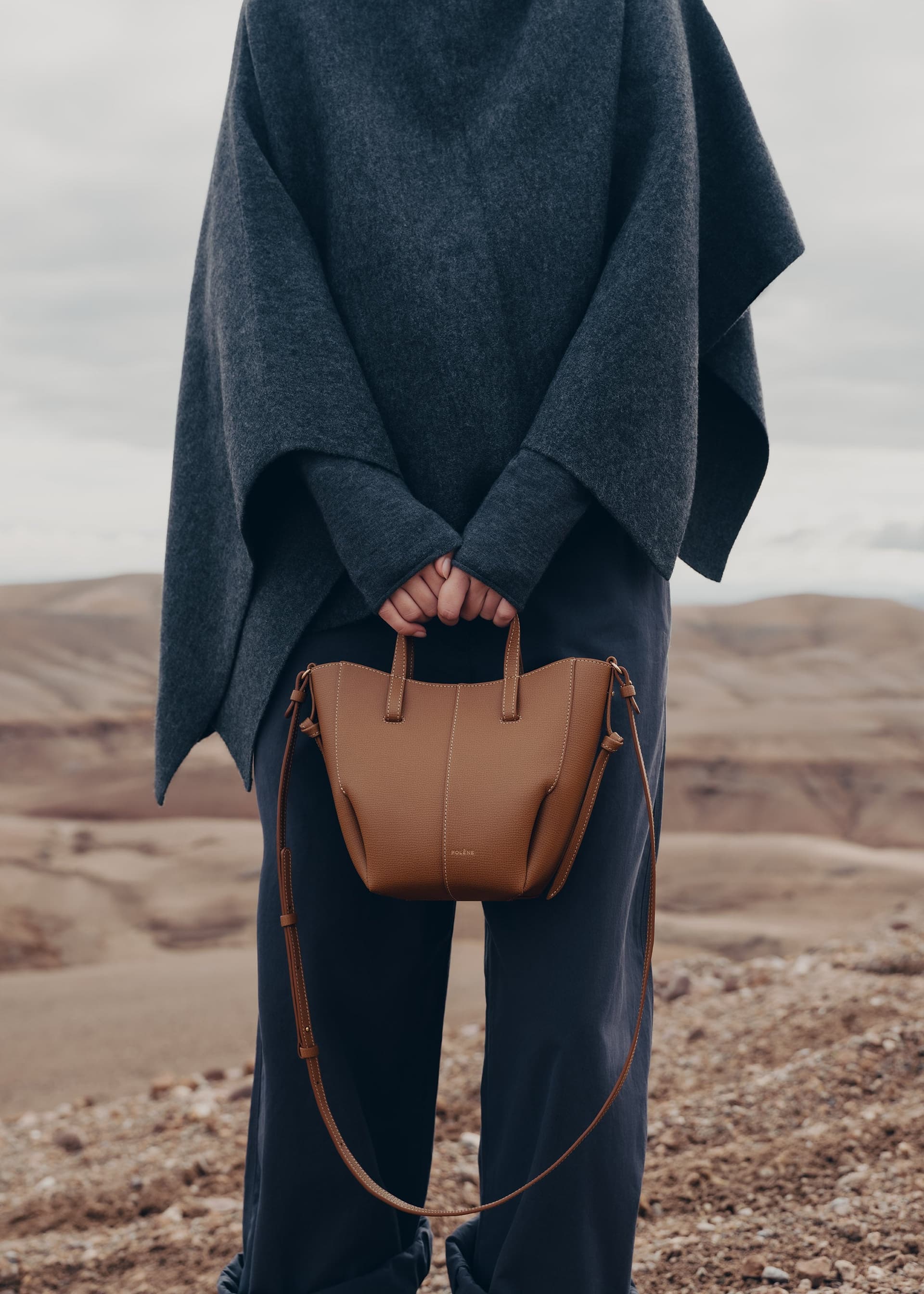 Cyme Tote Nano - Camel Grainé - Photo 2