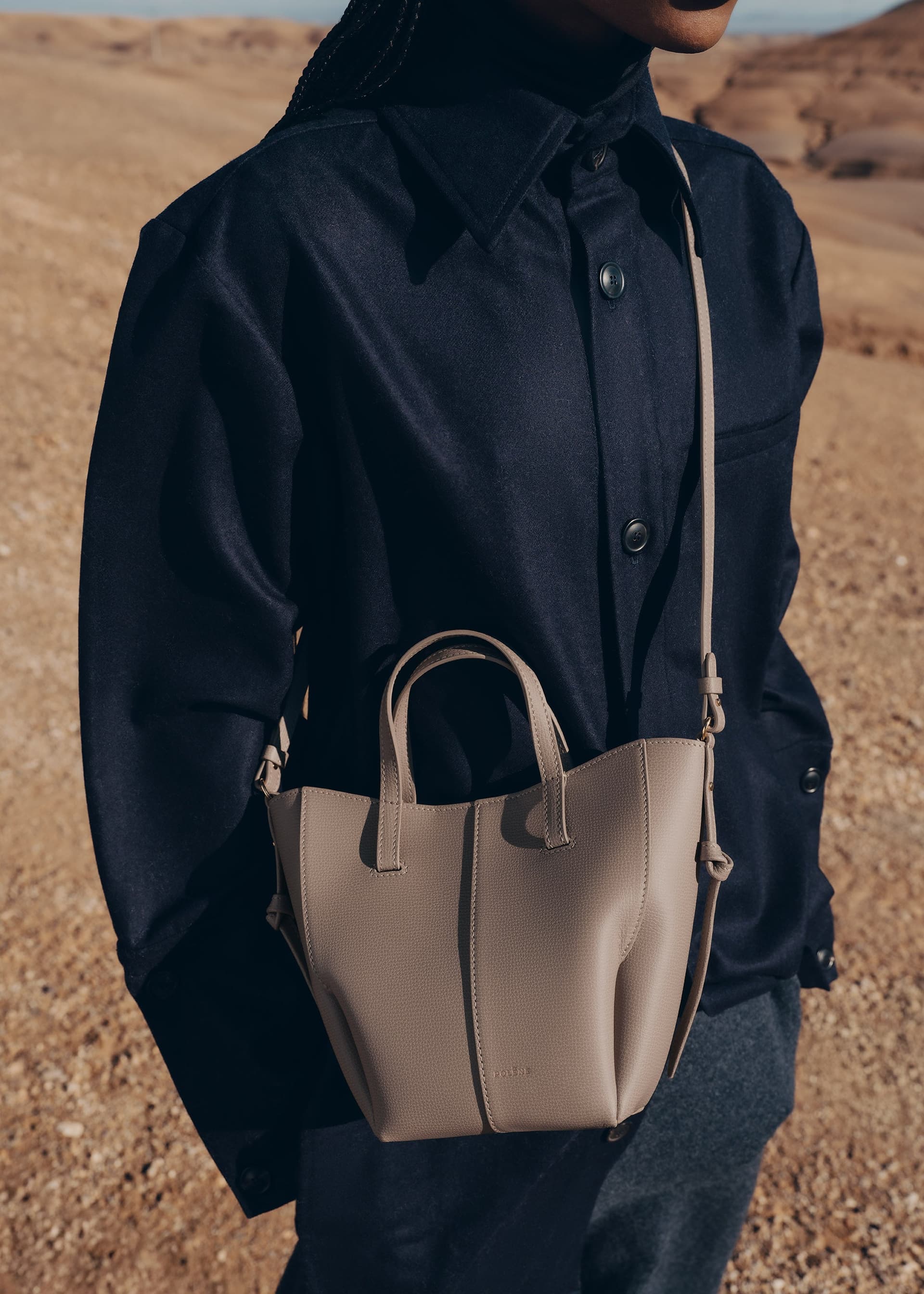 Cyme Tote Nano - Taupe Grainé - Photo 2