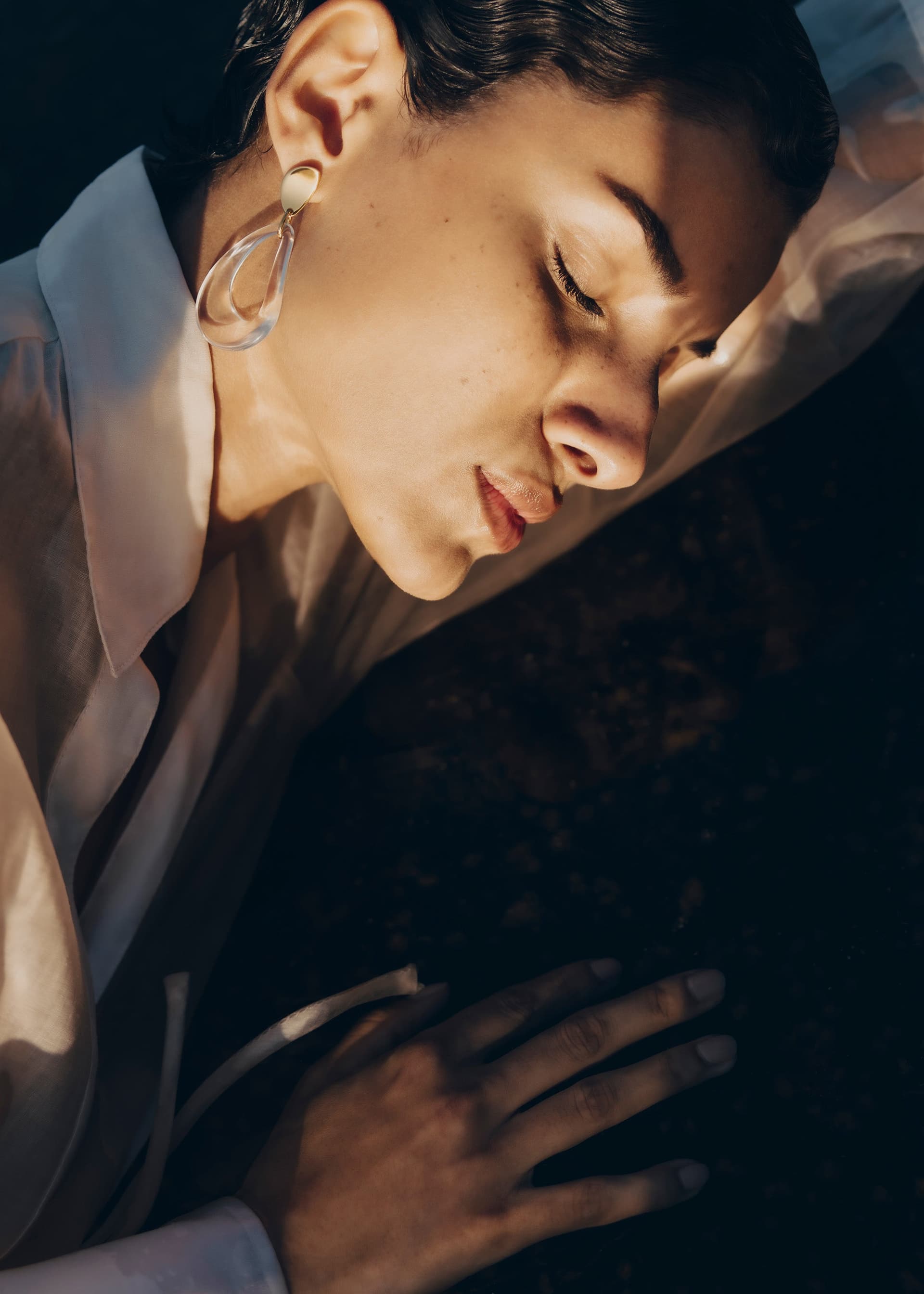 Boucles d'oreilles pendantes Naé - Verre - Photo 2