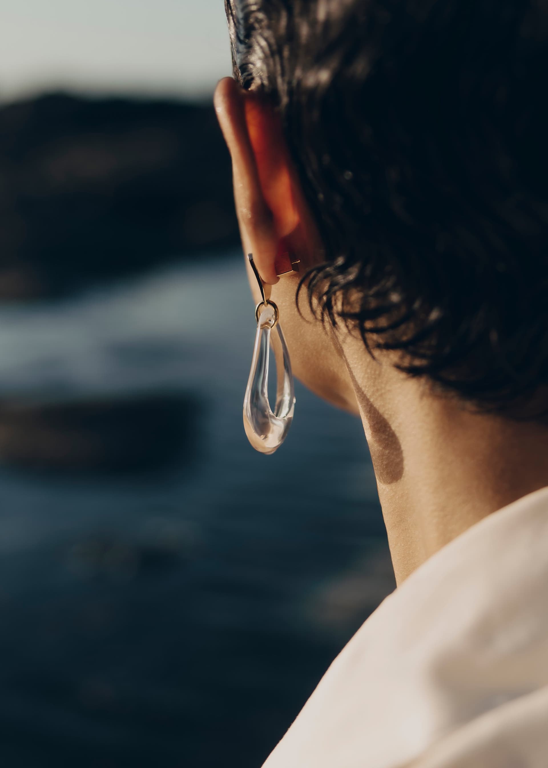 Boucles d'oreilles pendantes Naé - Verre - Photo 3