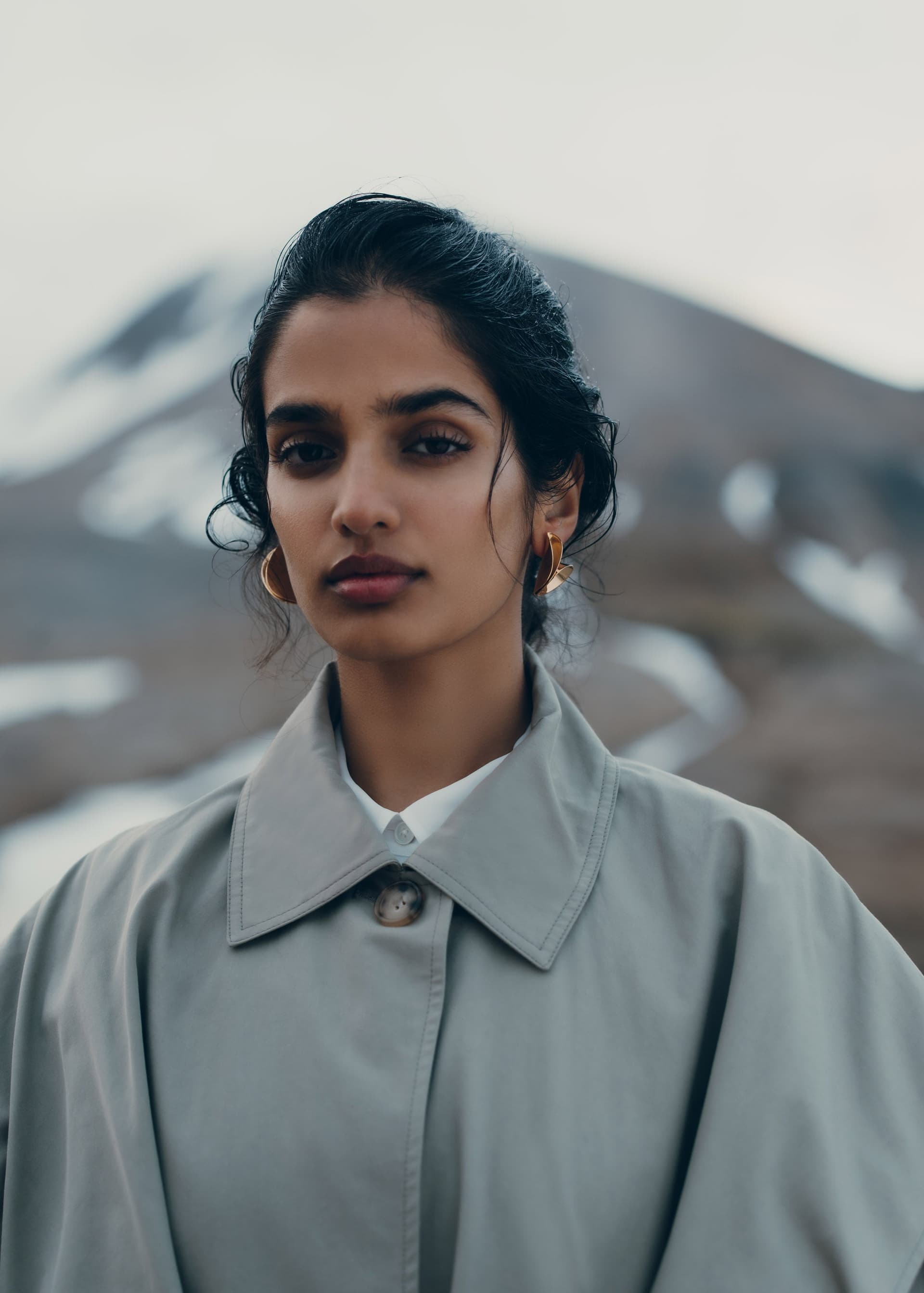 Boucles d'oreilles Éole - Dorée à l'or 24 carats - Photo 2