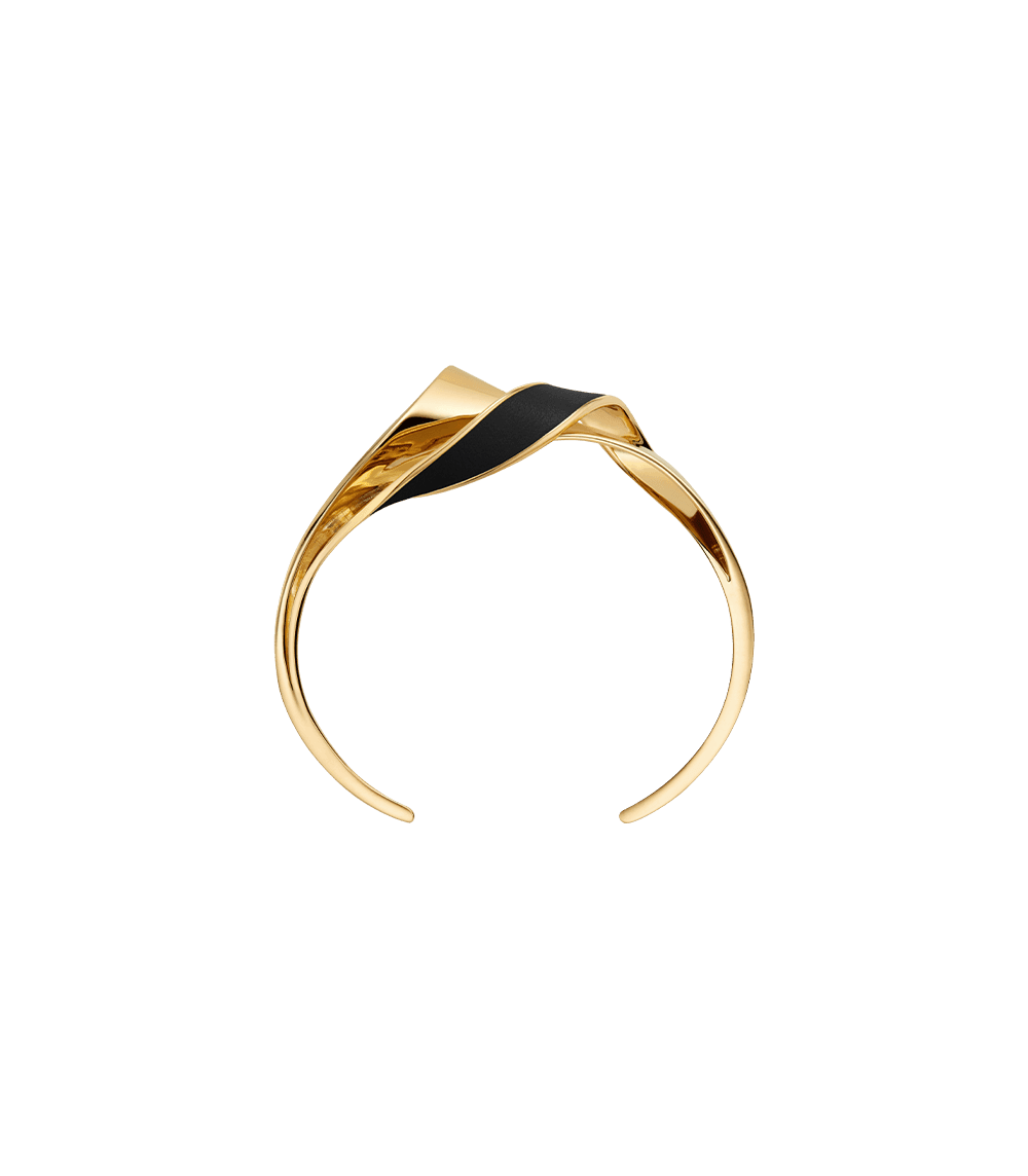 Manchette Éole - Cuir Noir