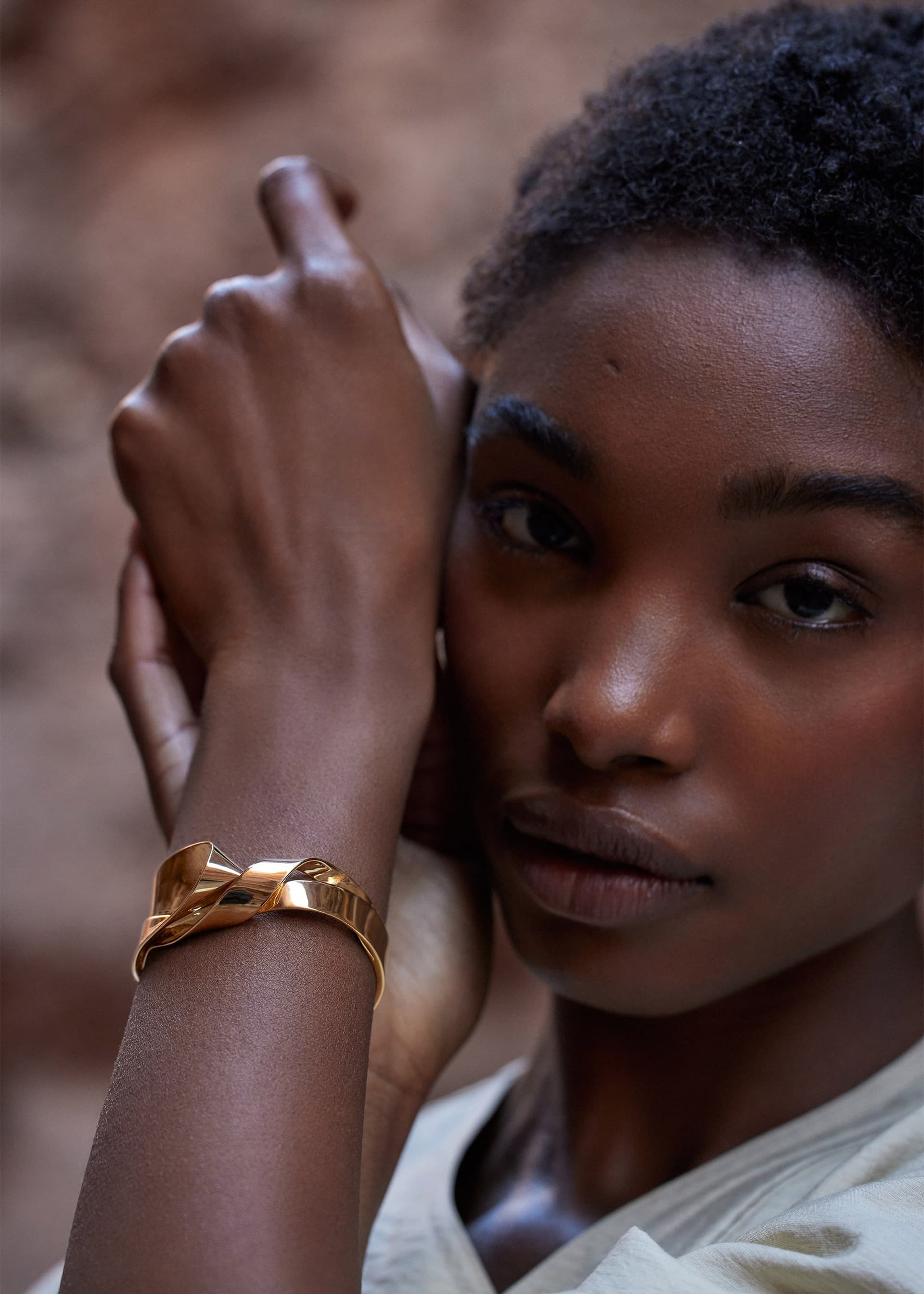 Manchette Éole - Dorée à l’or 24 carats - Photo 2