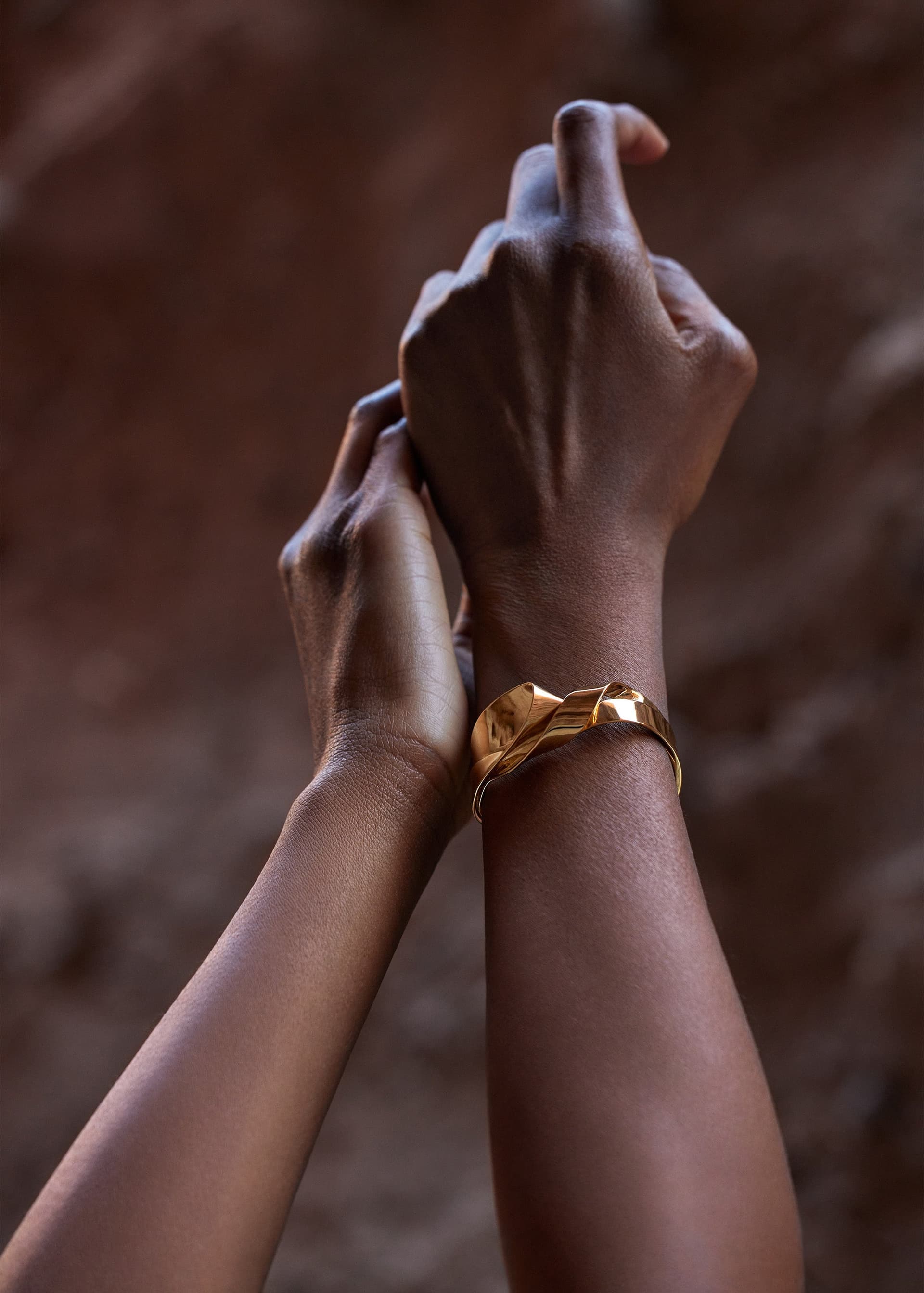 Manchette Éole - Dorée à l’or 24 carats - Photo 3