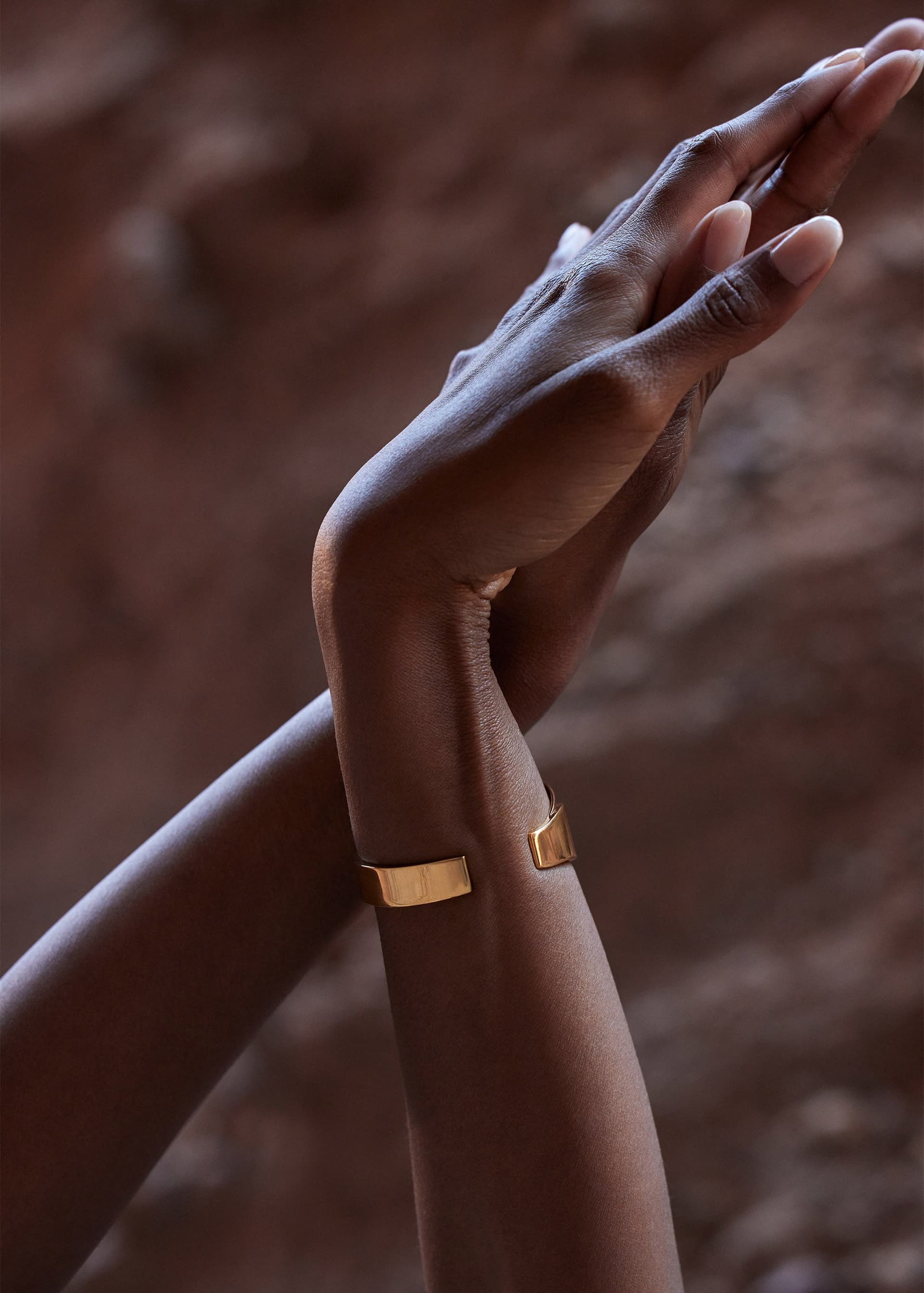 Manchette Éole - Dorée à l’or 24 carats - Photo 4