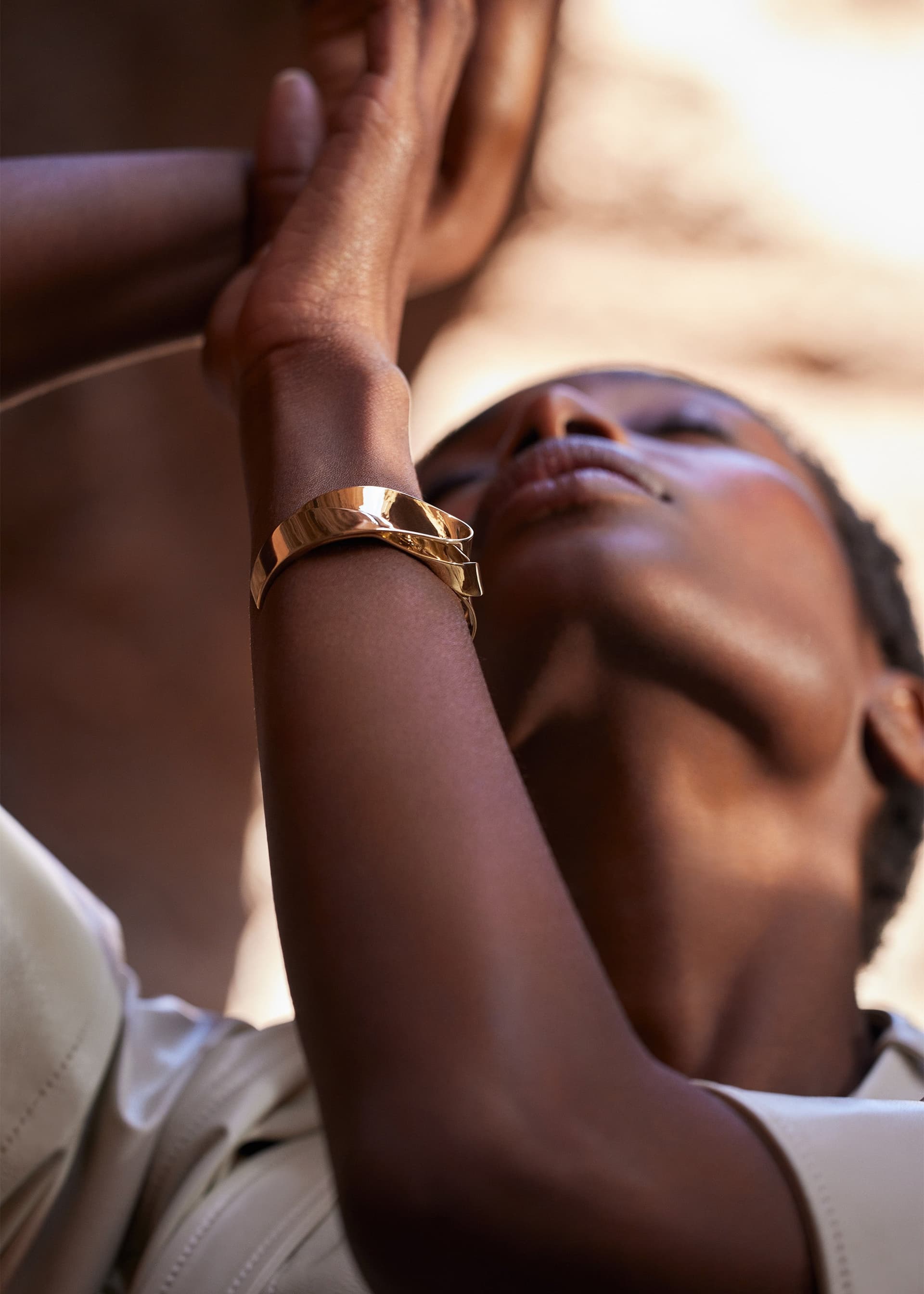 Manchette Éole - Dorée à l’or 24 carats - Photo 6