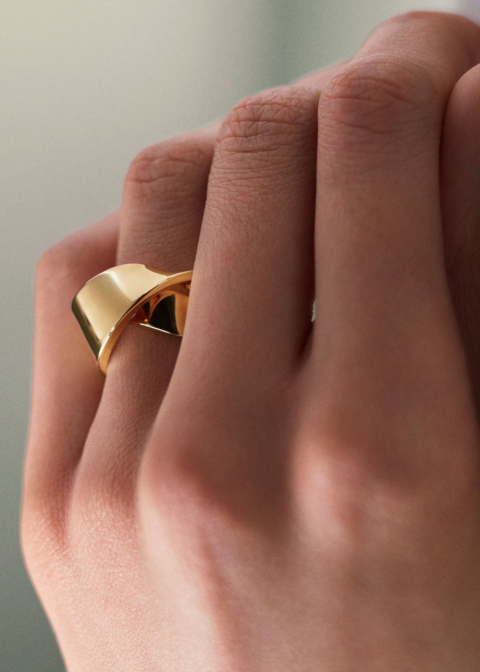 Bague Volute Éole - Dorée à l’or 24 carats - Photo 3