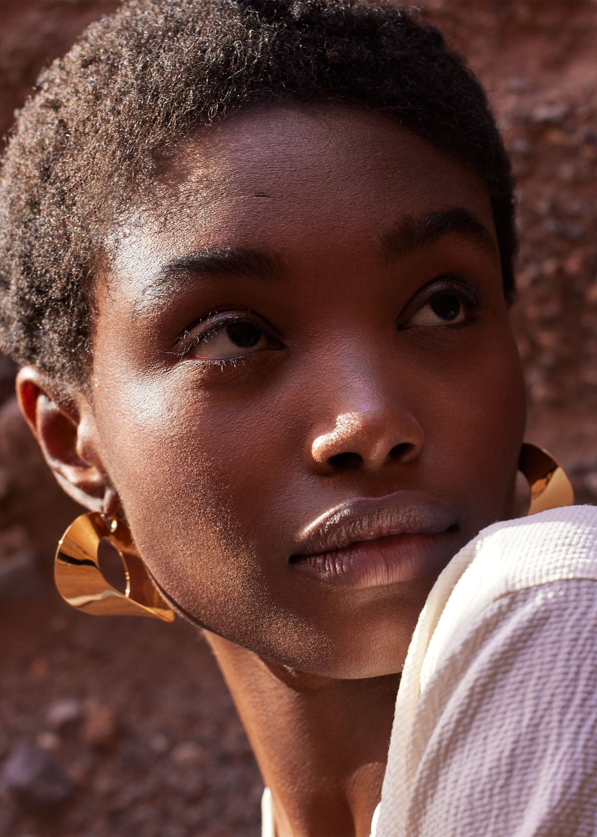 Créoles Éole - Dorée à l’or 24 carats - Photo 2