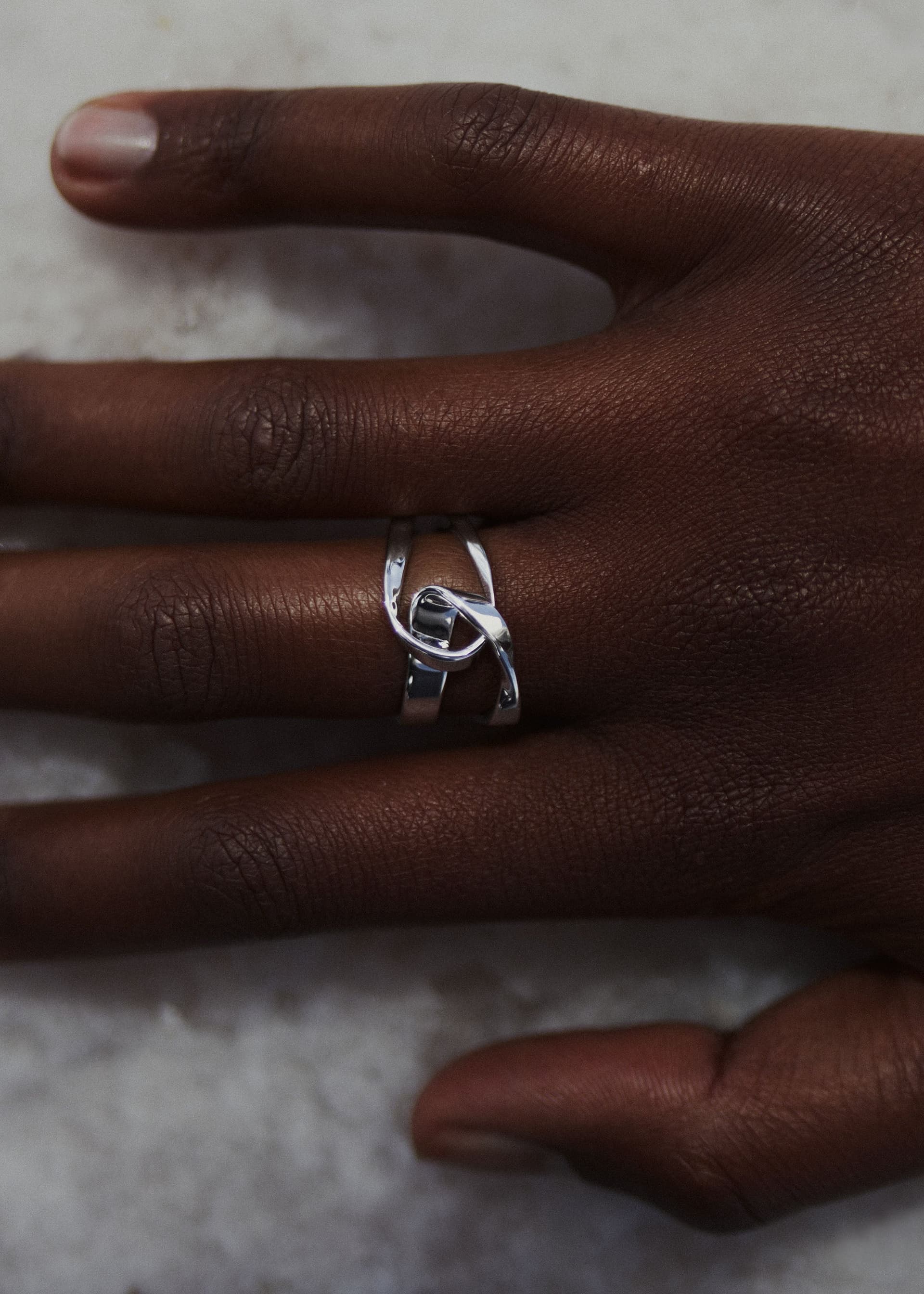 Bague Éole - Argentée en laiton rhodié - Photo 2