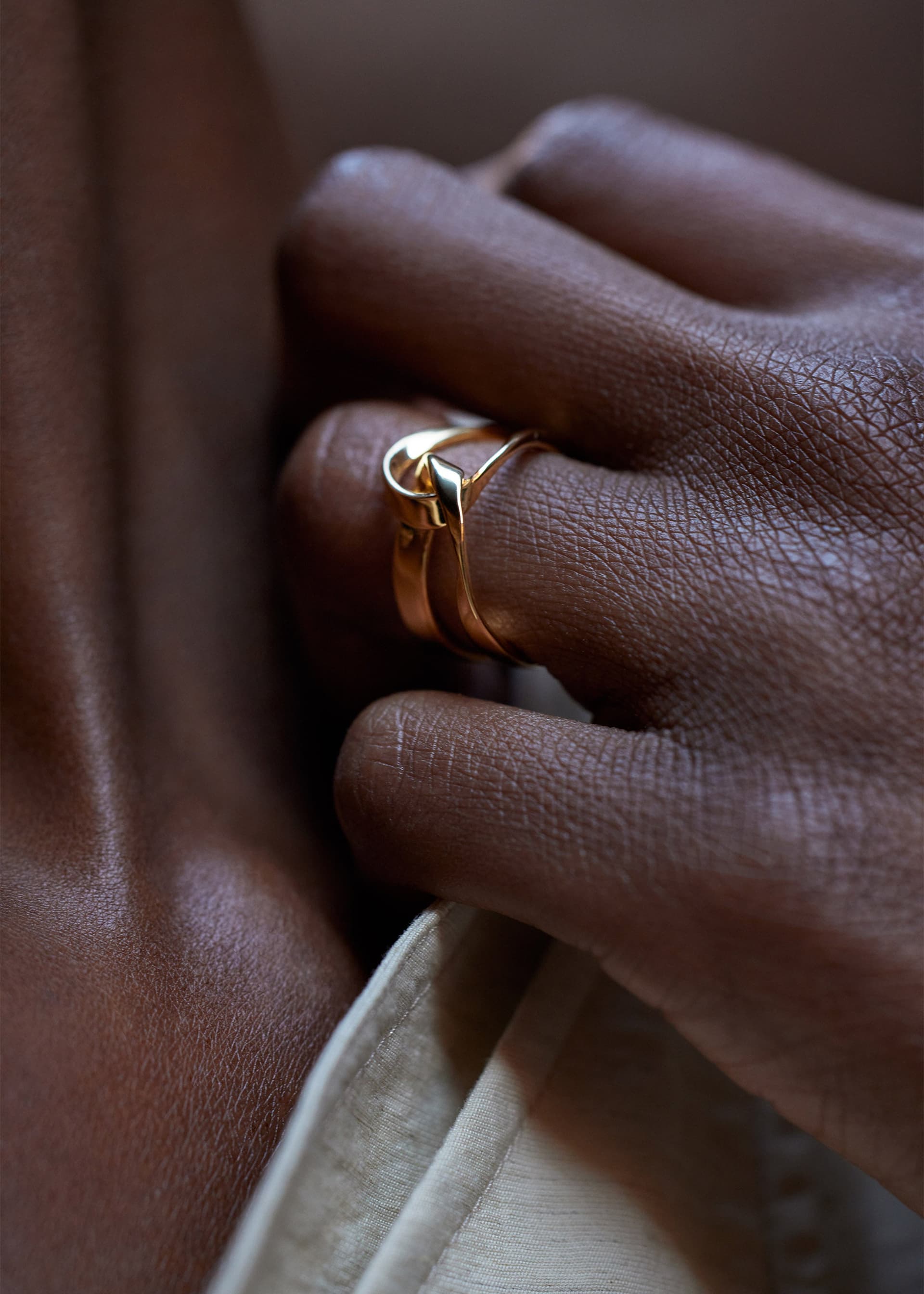 Bague Éole - Dorée à l’or 24 carats - Photo 2