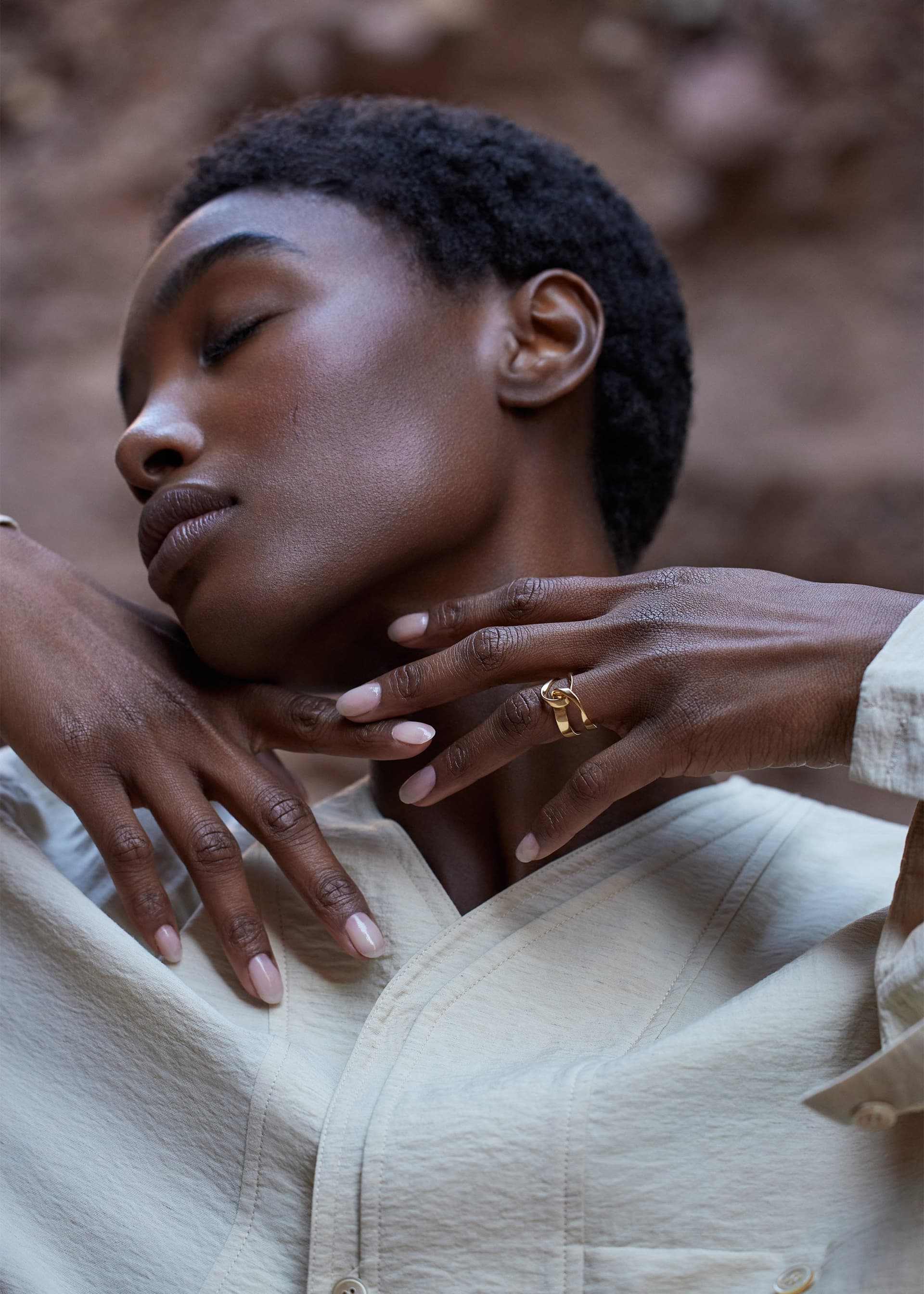 Bague Éole - Dorée à l’or 24 carats - Photo 3