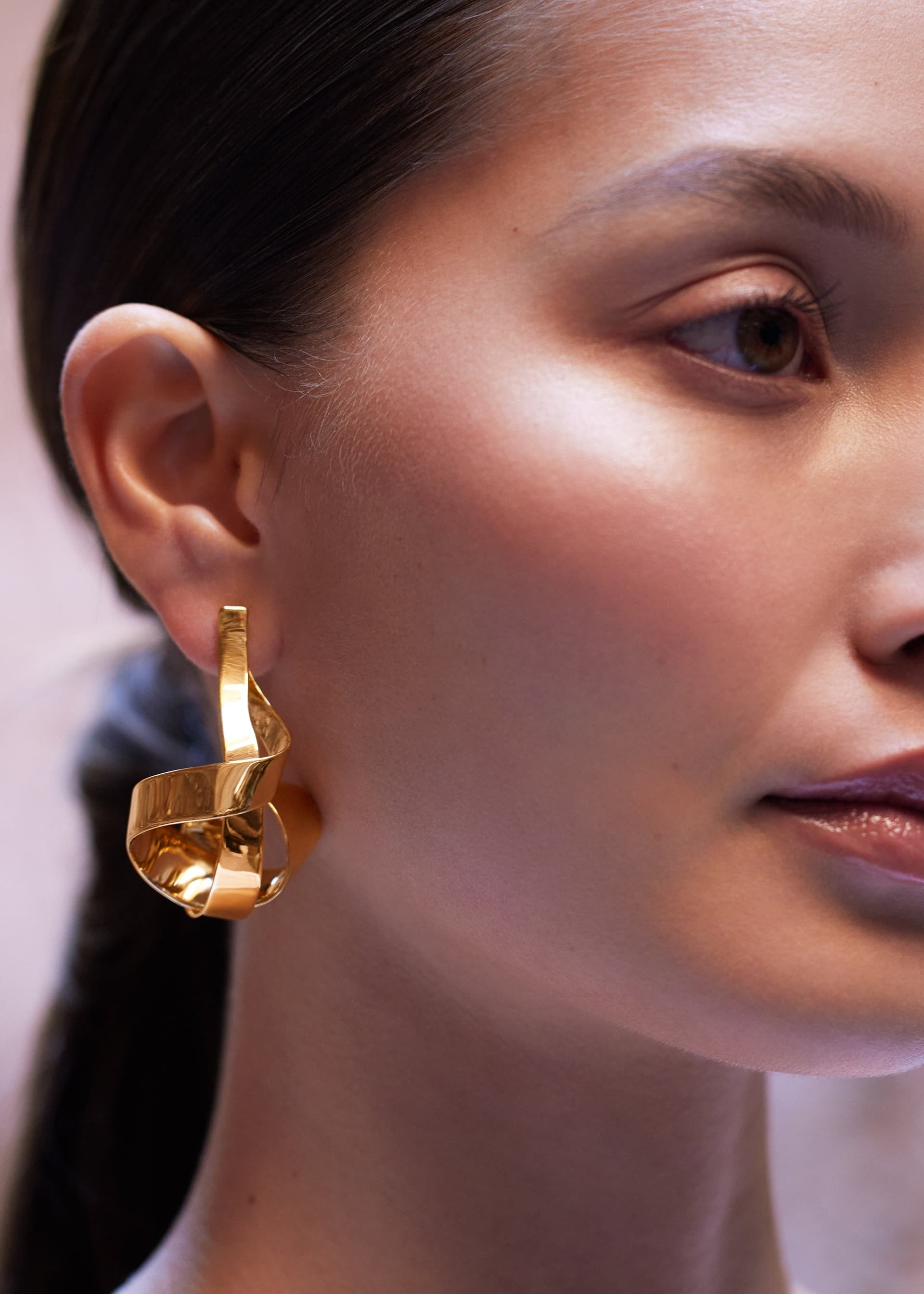 Boucles d’oreilles Spirales Éole - Dorée à l’or 24 carats - Photo 1