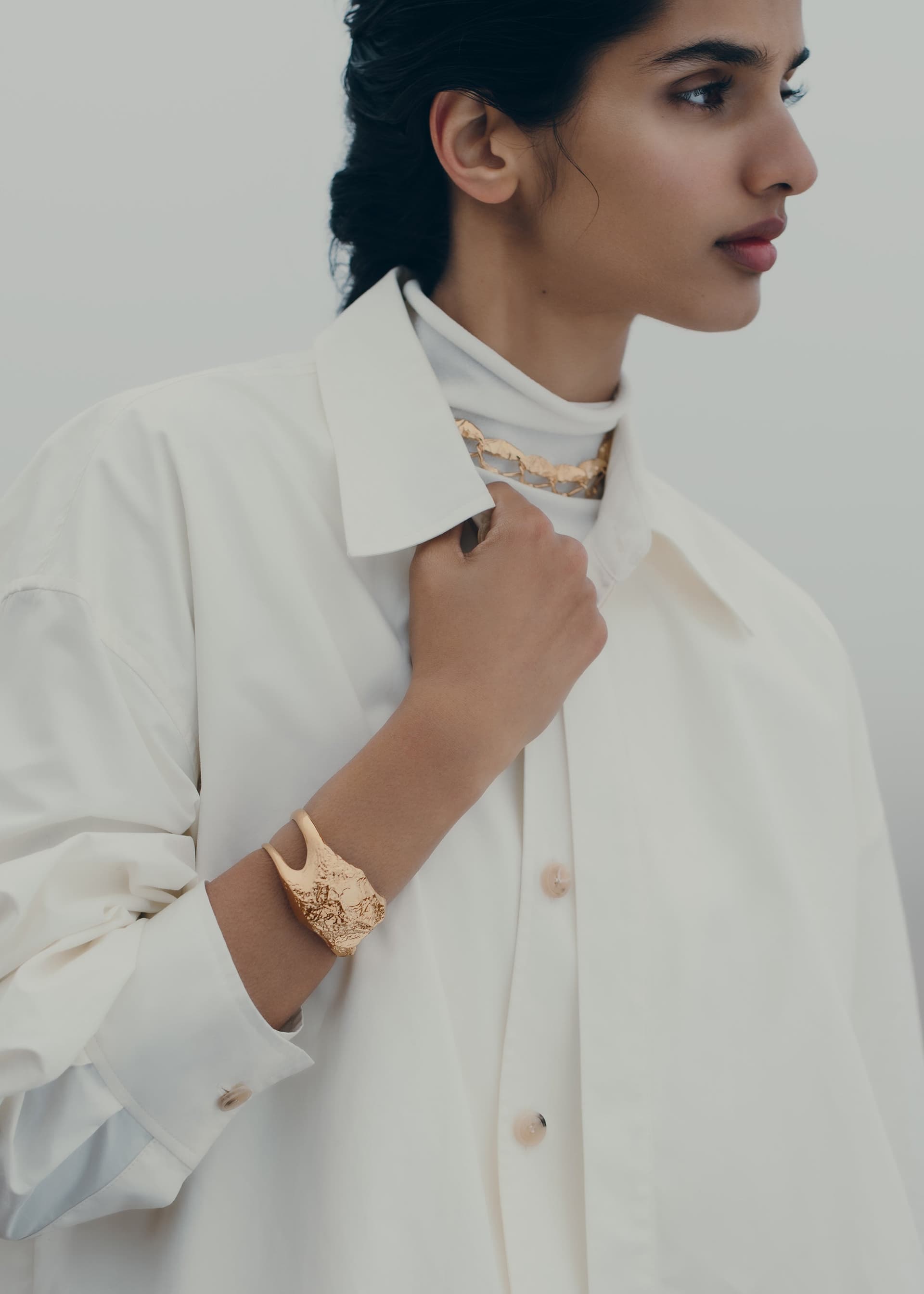 Manchette Eroz - Dorée à l’or 24 carats - Photo 3