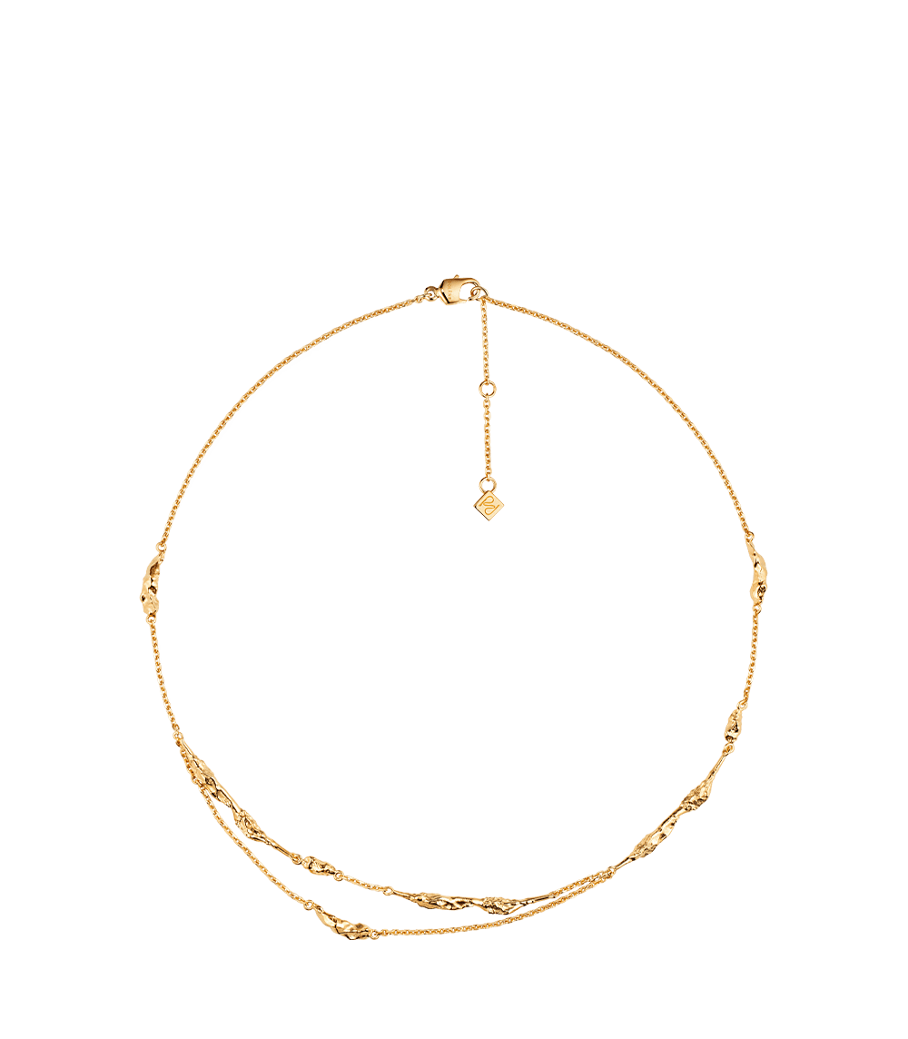 Double Chaîne Eroz - Dorée à l’or 24 carats