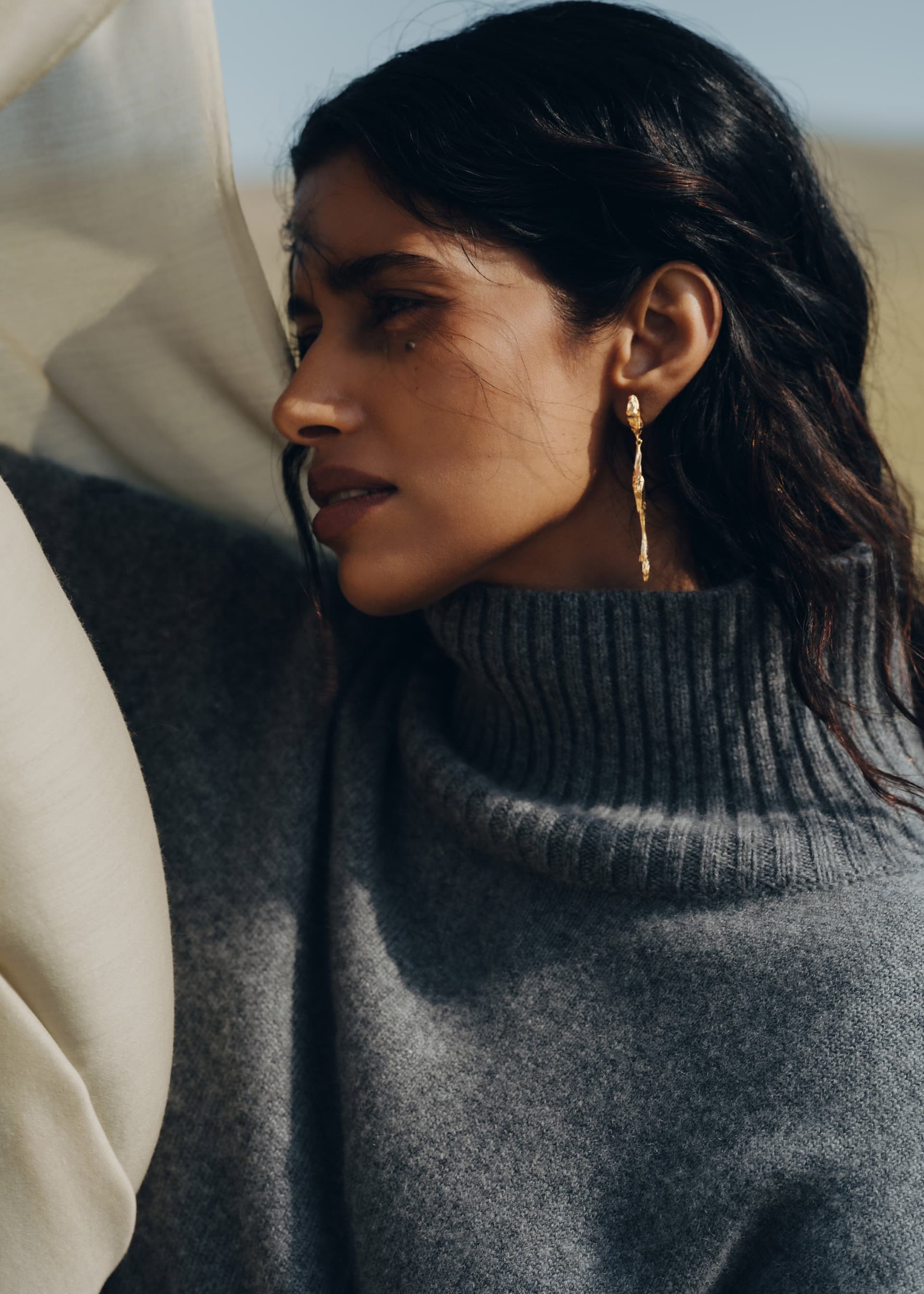 Boucles d’oreilles pendantes Eroz - Dorée à l’or 24 carats - Photo 4