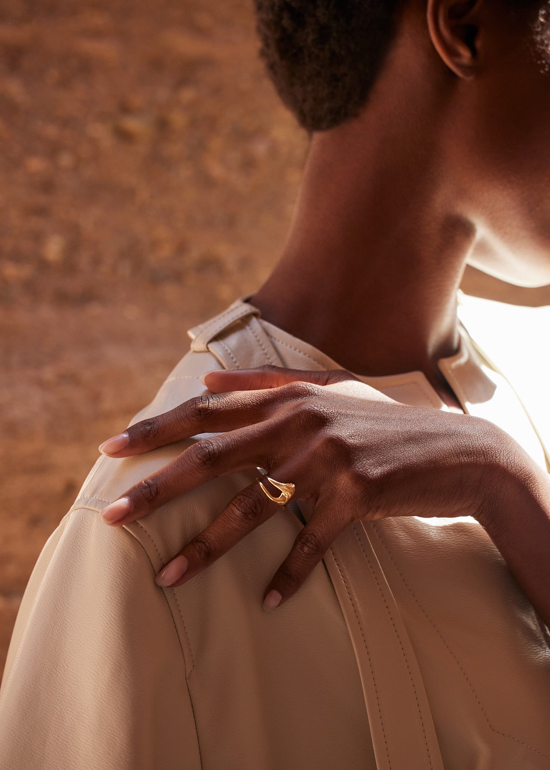 Bague Fine Eroz - Dorée à l’or 24 carats - Photo 1