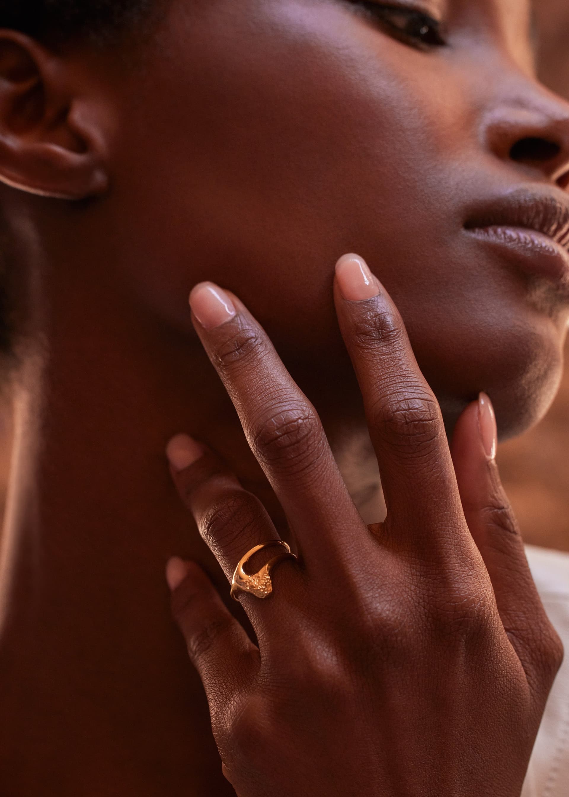 Bague Fine Eroz - Dorée à l’or 24 carats - Photo 3