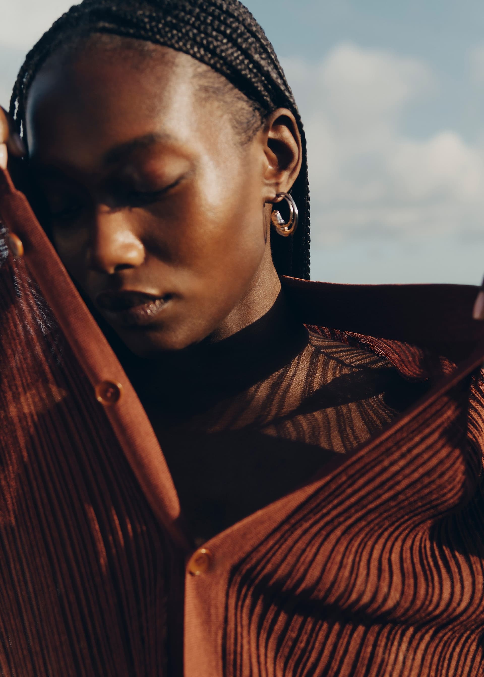 Créoles Eroz - Duo palladium et dorure 24 carats - Photo 2