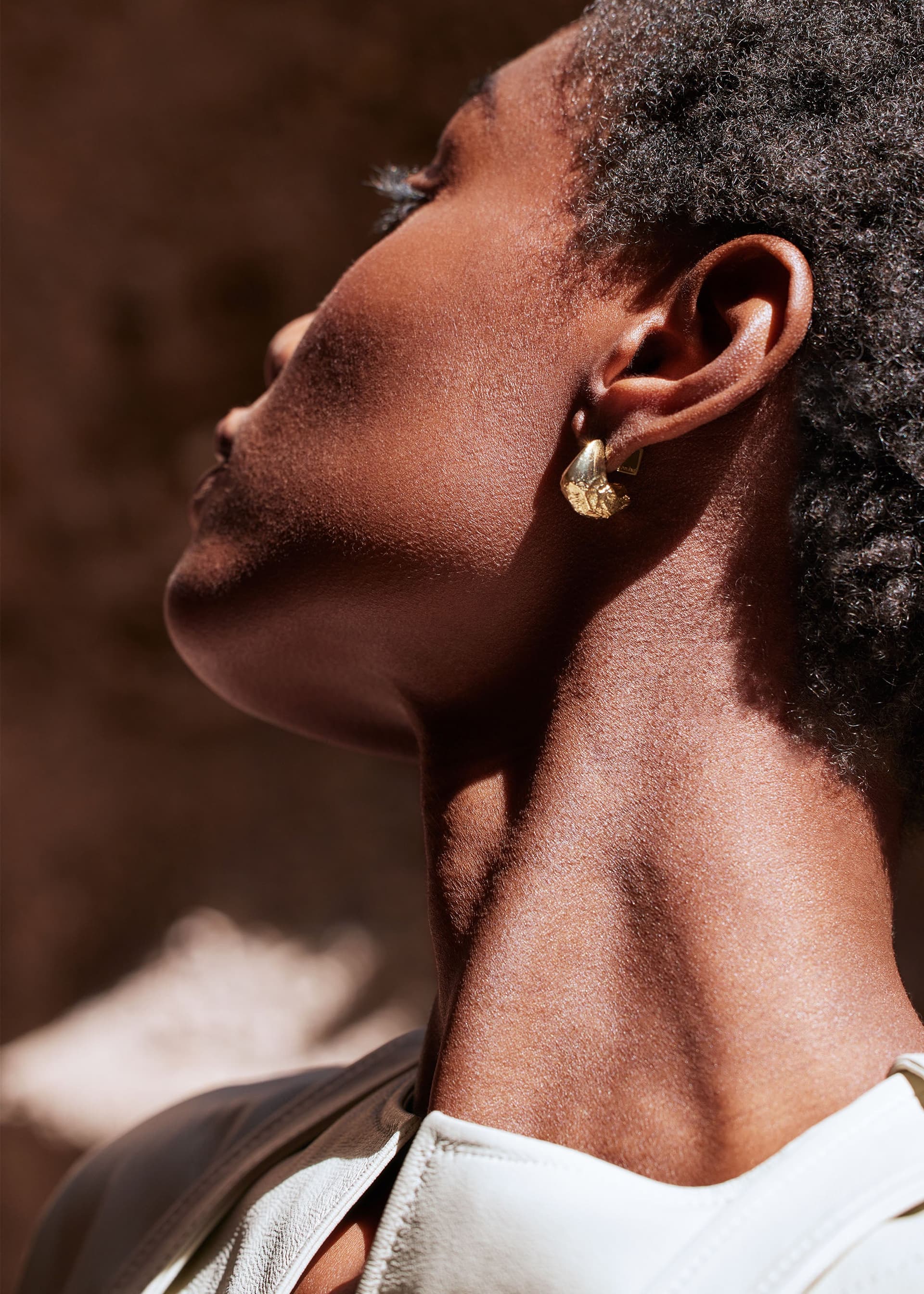 Puces d’oreilles Eroz - Dorée à l’or 24 carats - Photo 2