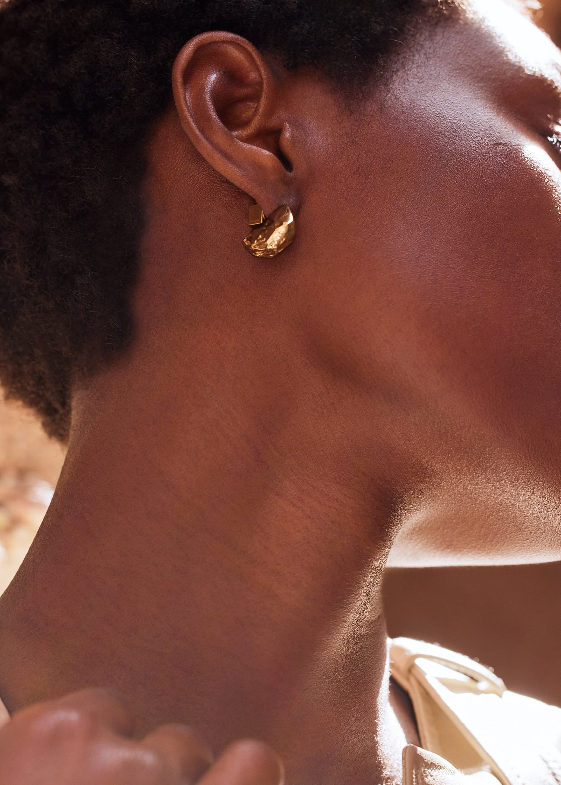 Puces d’oreilles Eroz - Dorée à l’or 24 carats - Photo 4