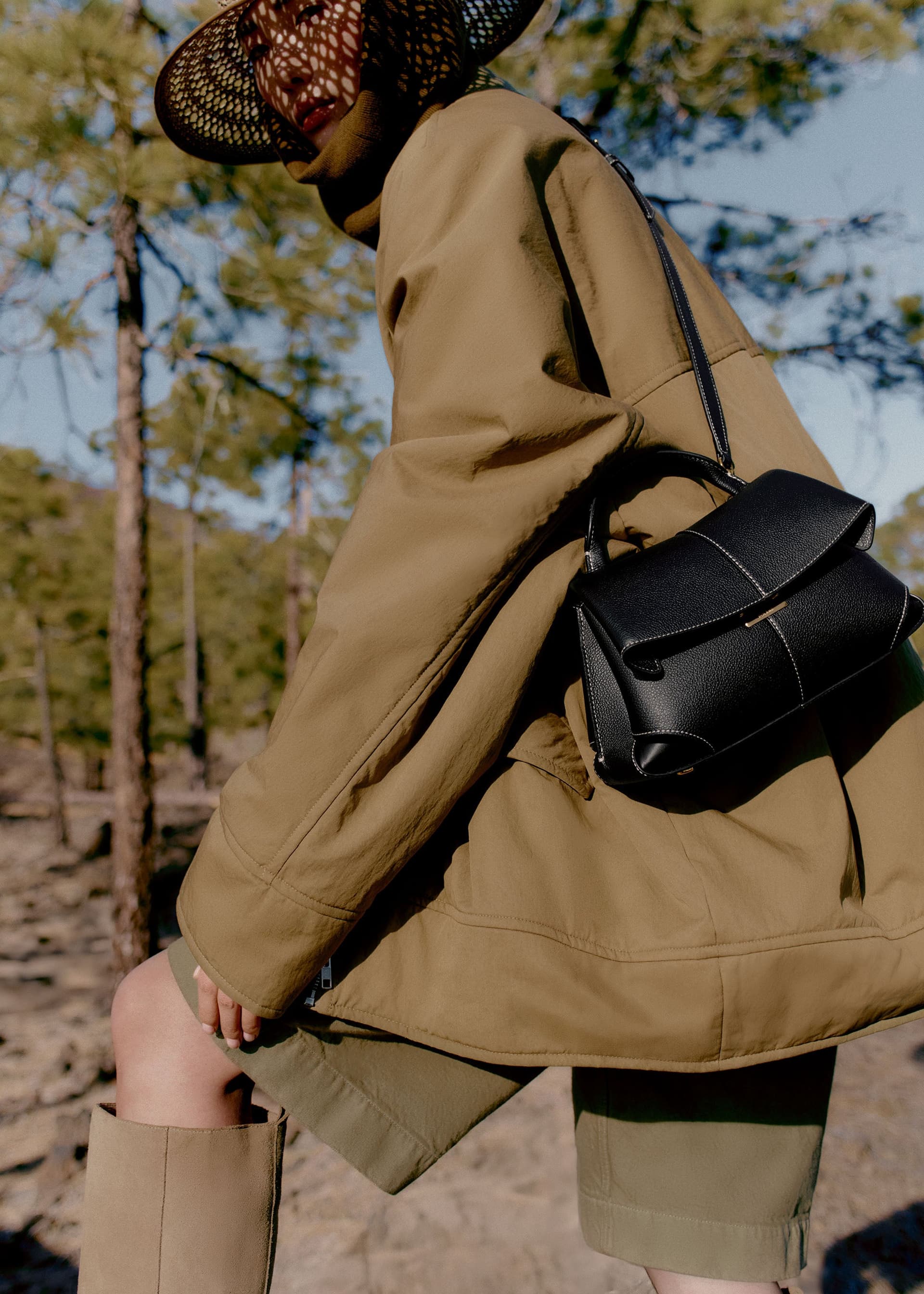 Mokki Mini - Noir Coutures Ecrues Grainé - Photo 3