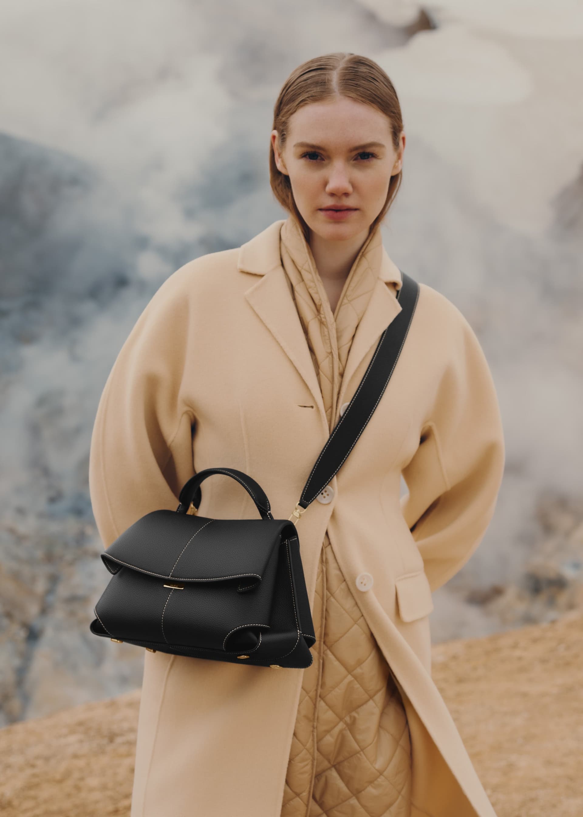 Mokki - Noir Coutures Ecrues Grainé - Photo 1