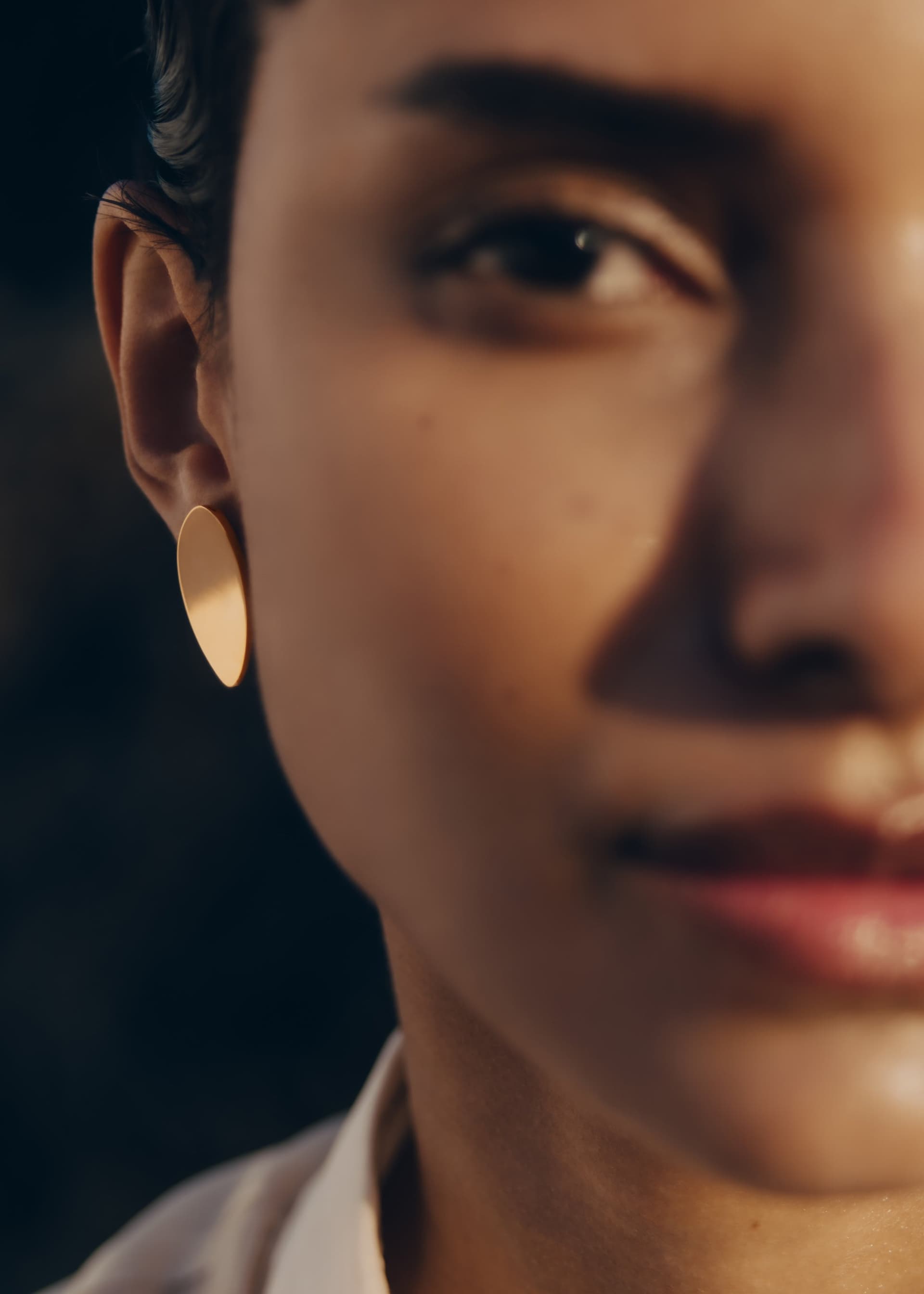 Puces d'oreilles Naé - Verre fumé - Photo 4