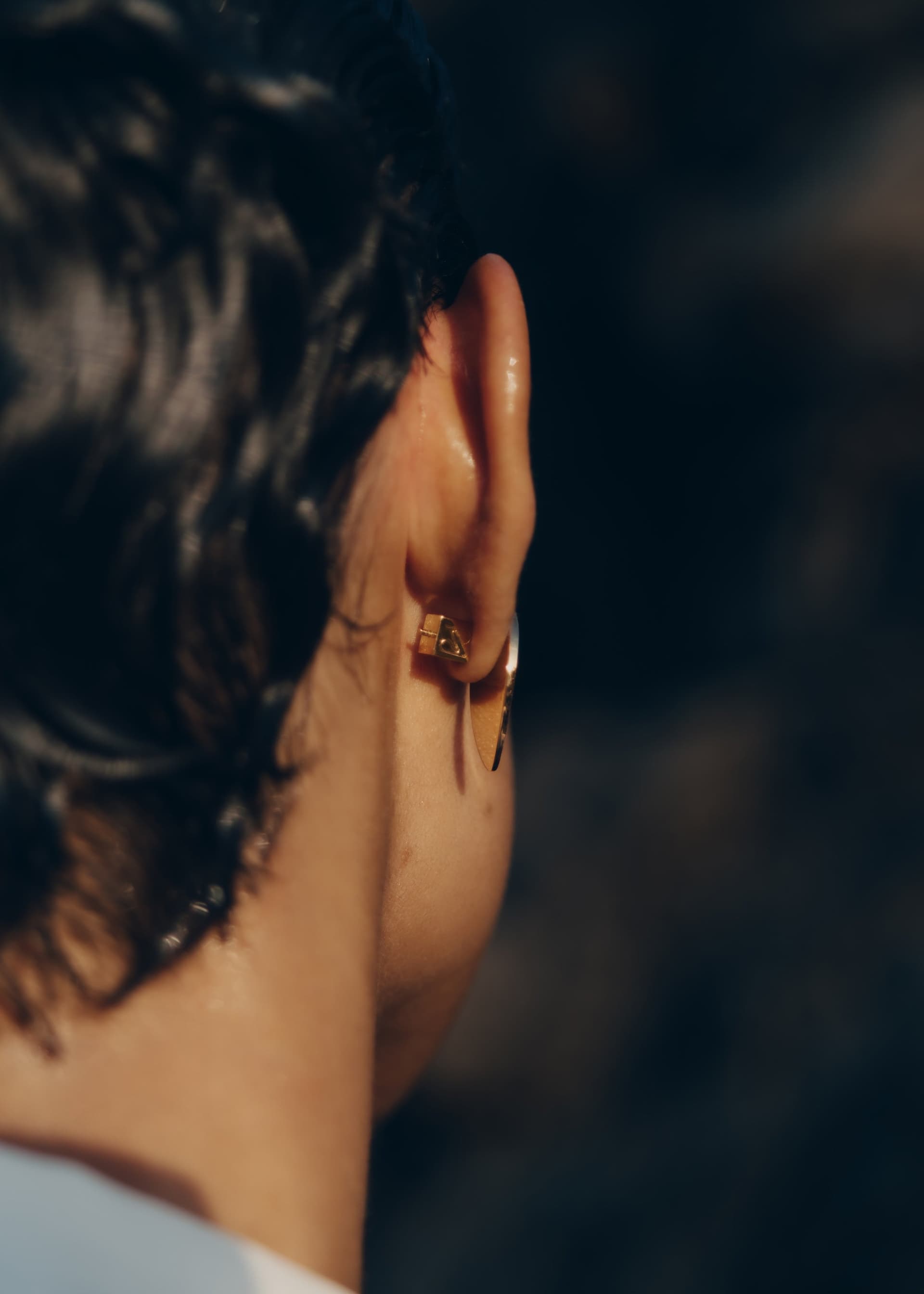 Puces d'oreilles Naé - Verre fumé - Photo 5