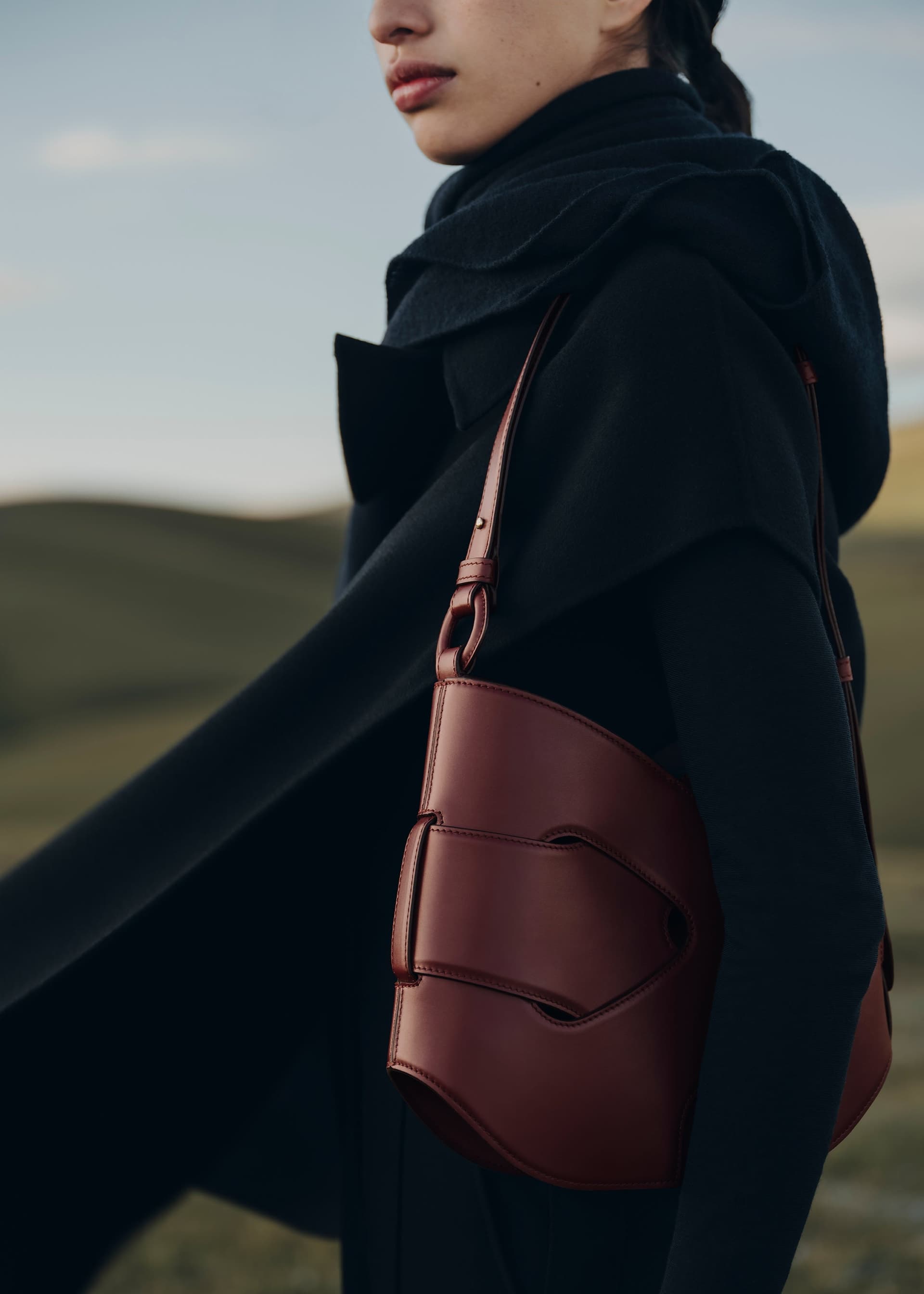 Nodde Hobo - Cerise Noire Lisse - Photo 3