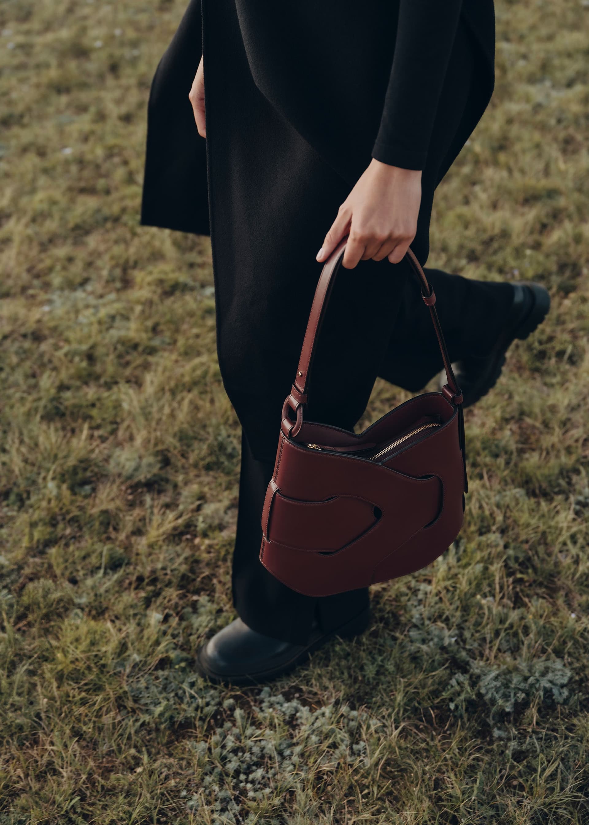 Nodde Hobo - Cerise Noire Lisse - Photo 4