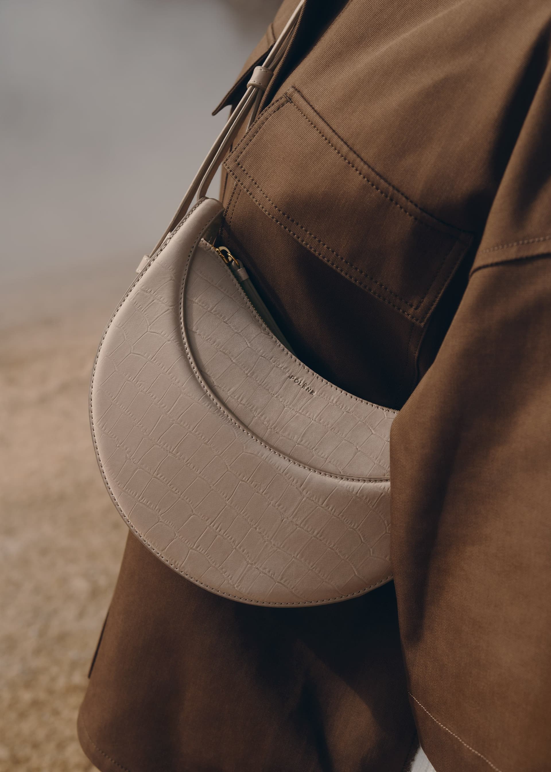 Numéro Dix - Taupe Nubuck Crocodile - Photo 2