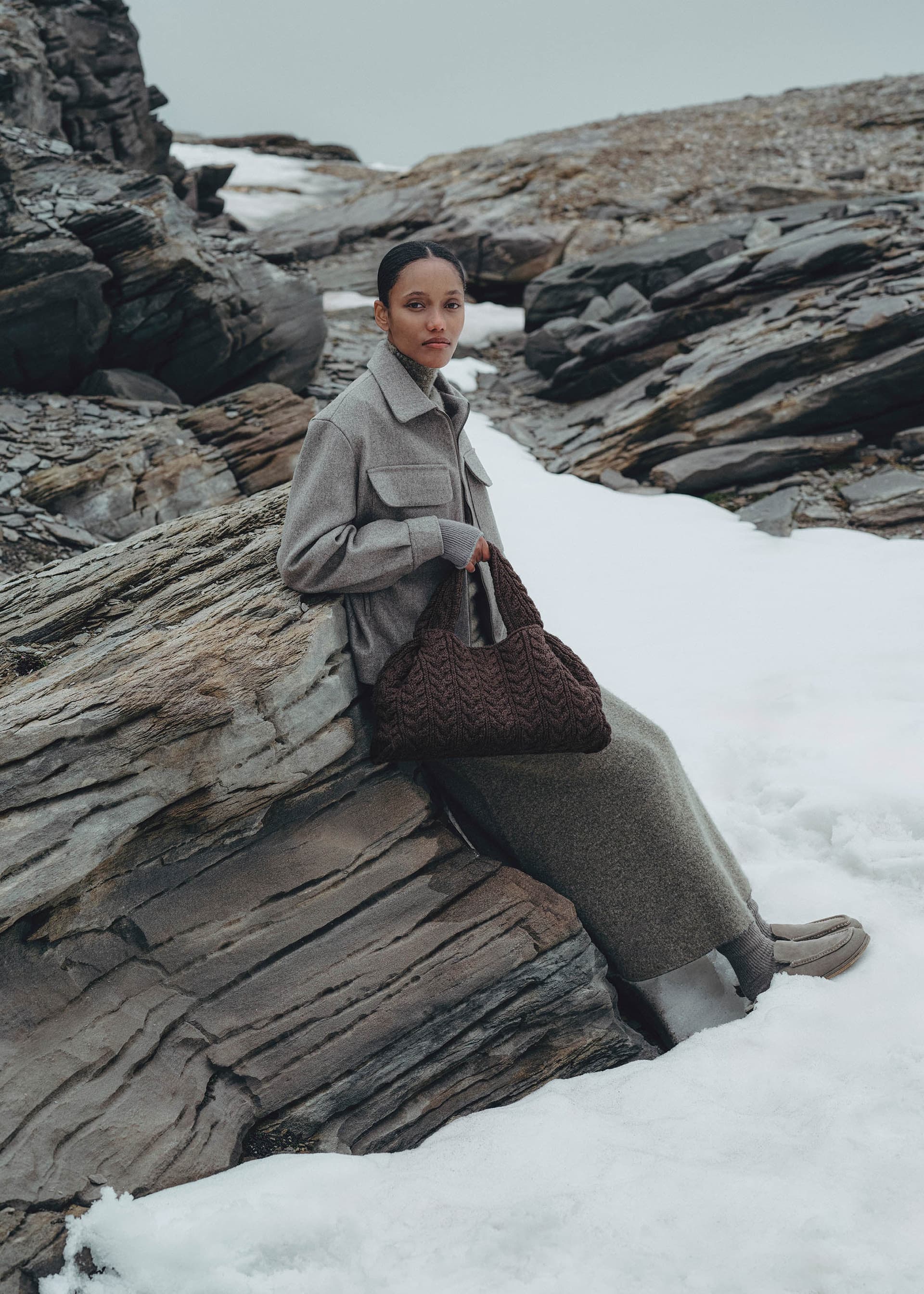 Numéro Neuf Large - Ébène Mérinos - Photo 1