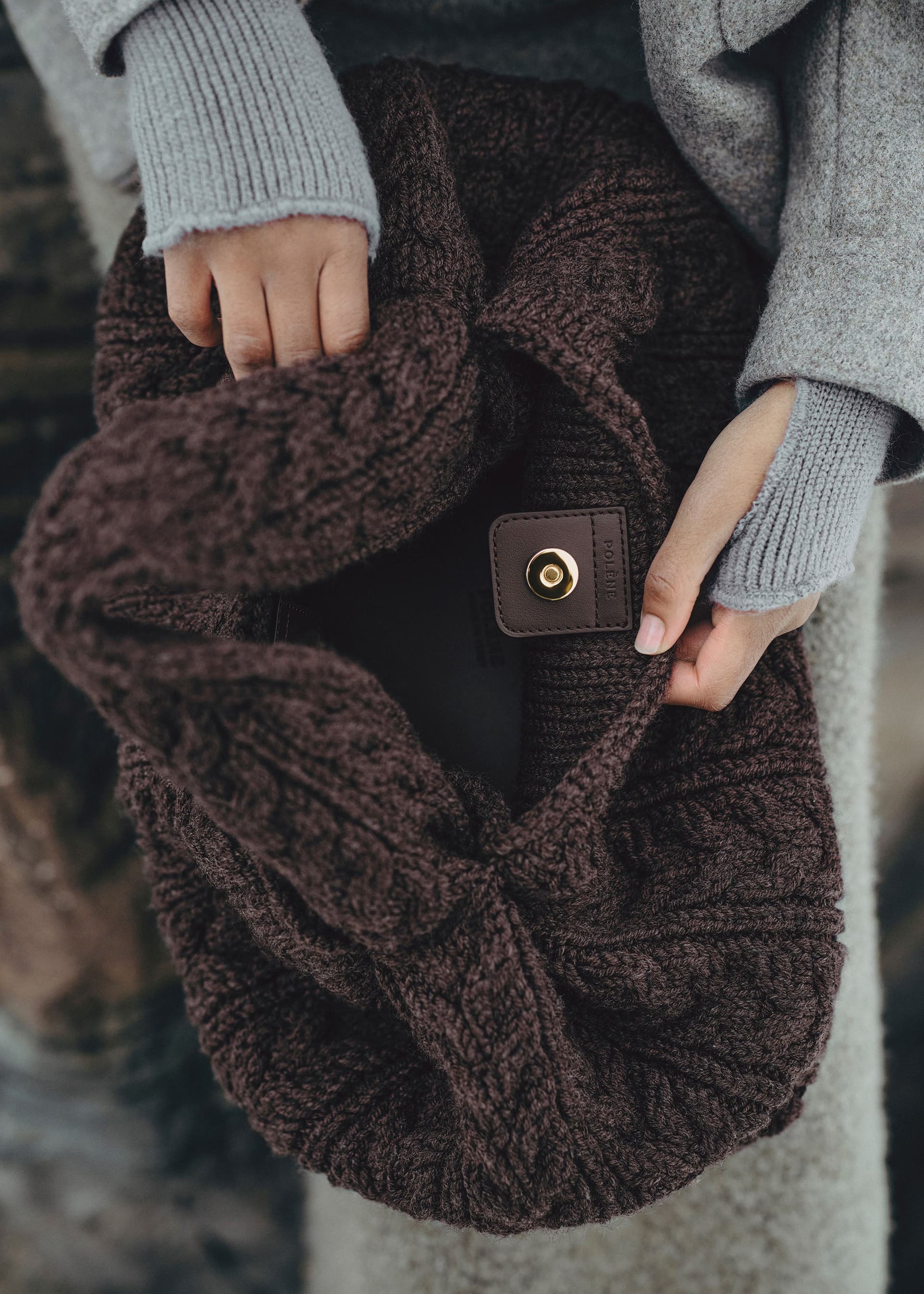 Numéro Neuf Large - Ébène Mérinos - Photo 4