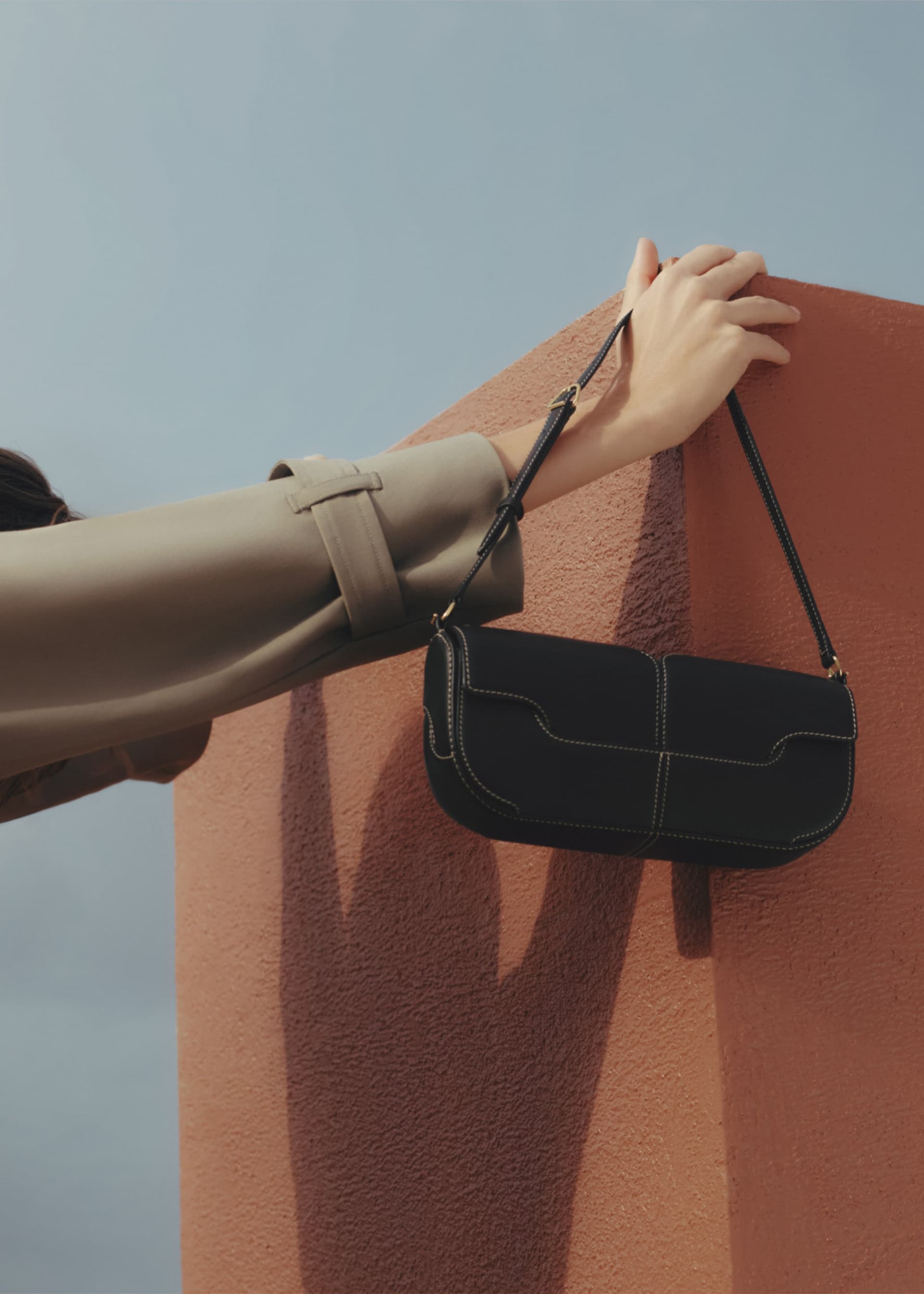 Osmo - Noir Coutures Écrues Lisse - Photo 2