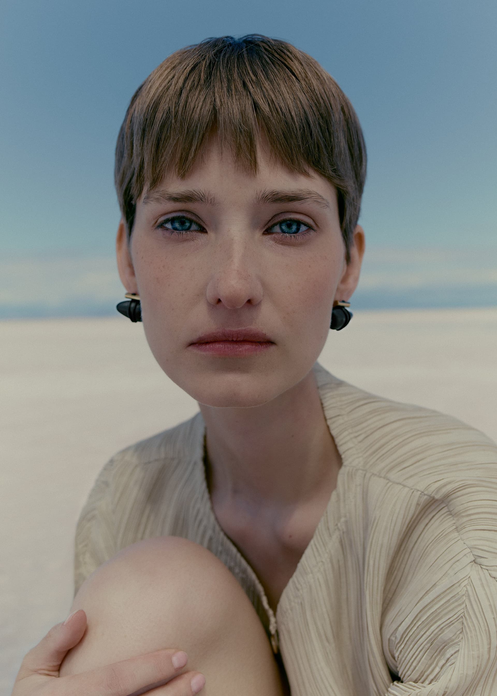 Puces d'oreilles Téré - Marbre Noir - Photo 1